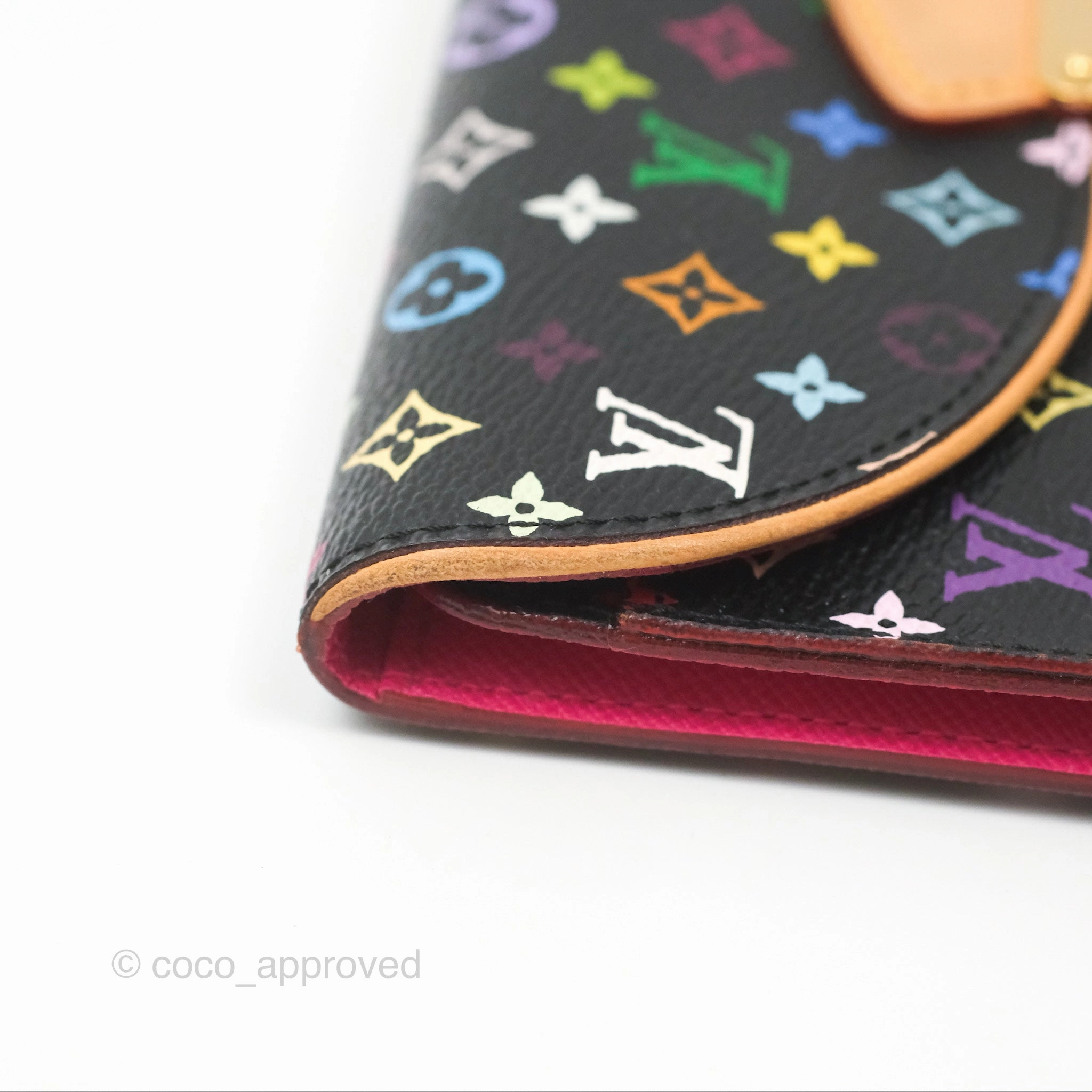 Louis Vuitton Multicolor Monogram Eugenie Wallet Canvas Black