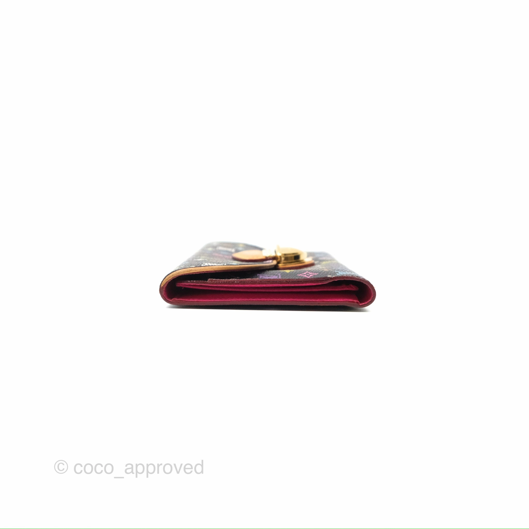 Louis Vuitton Multicolor Monogram Eugenie Wallet Canvas Black