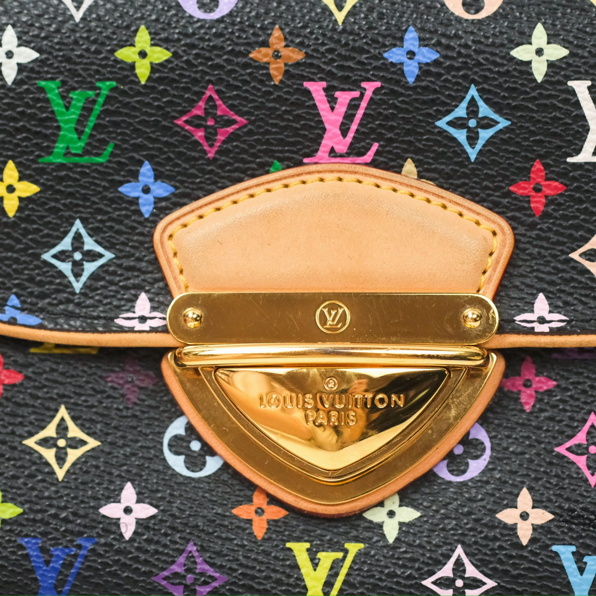 Louis Vuitton Multicolor Monogram Eugenie Wallet Canvas Black