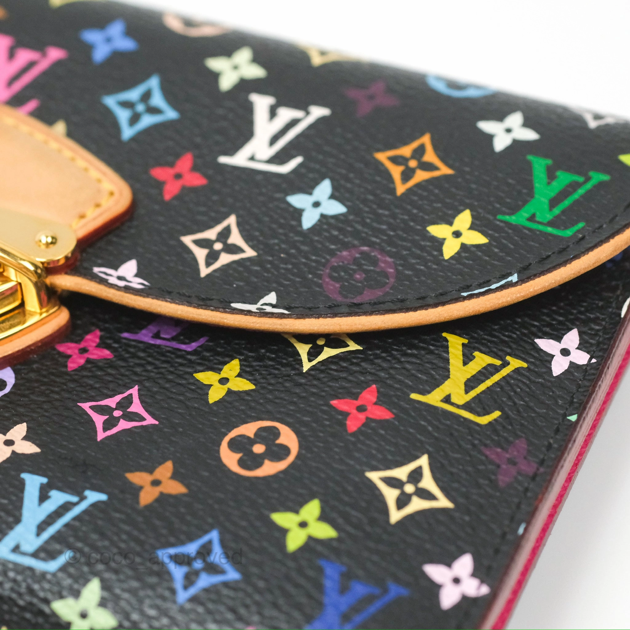 Louis Vuitton Multicolor Monogram Eugenie Wallet Canvas Black