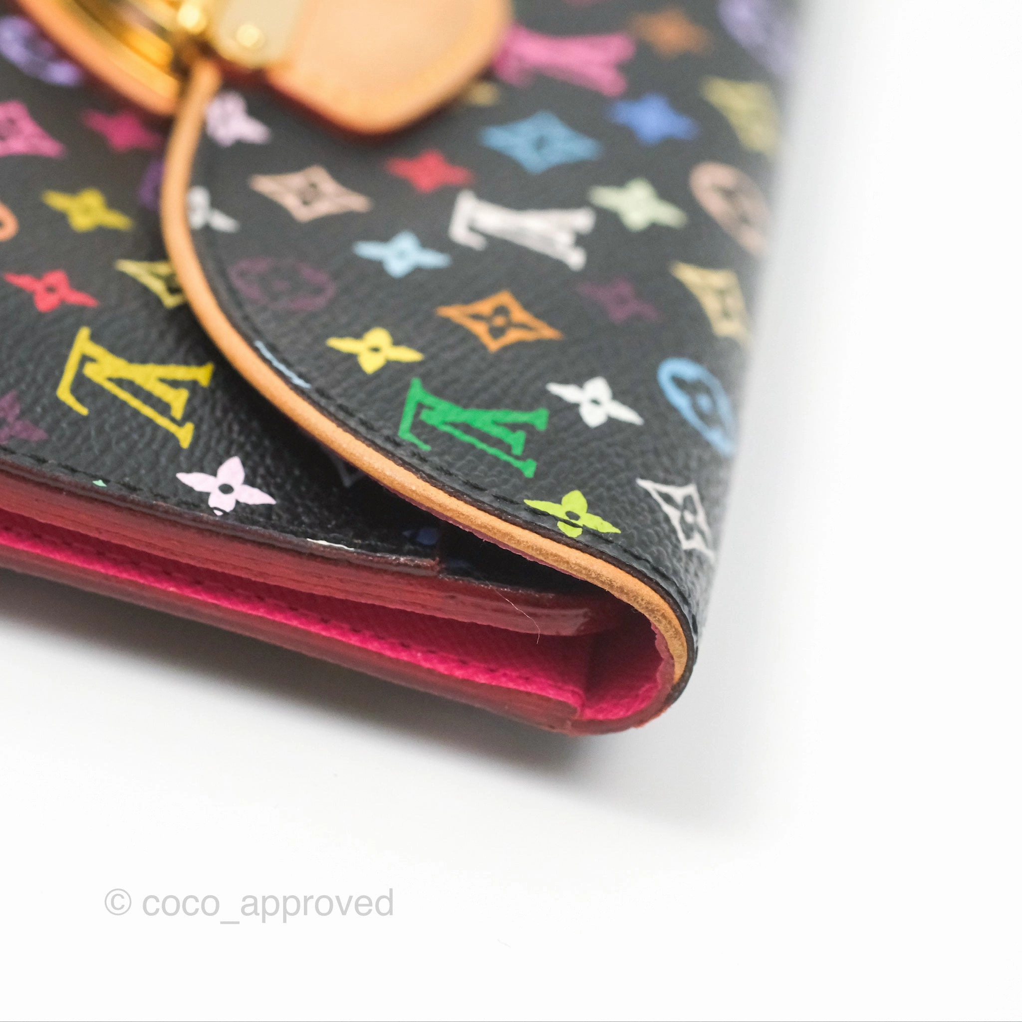 Louis Vuitton Multicolor Monogram Eugenie Wallet Canvas Black