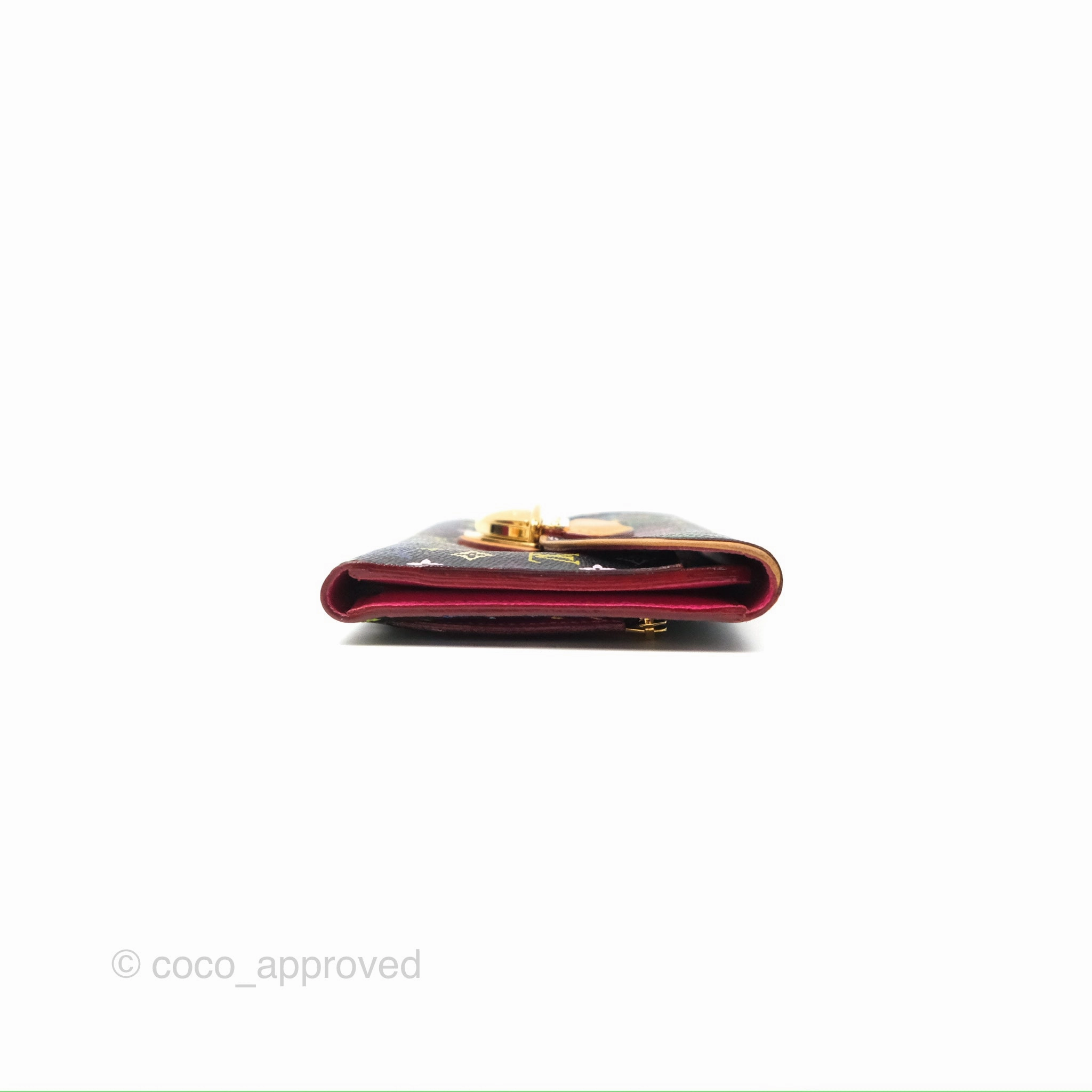 Louis Vuitton Multicolor Monogram Eugenie Wallet Canvas Black