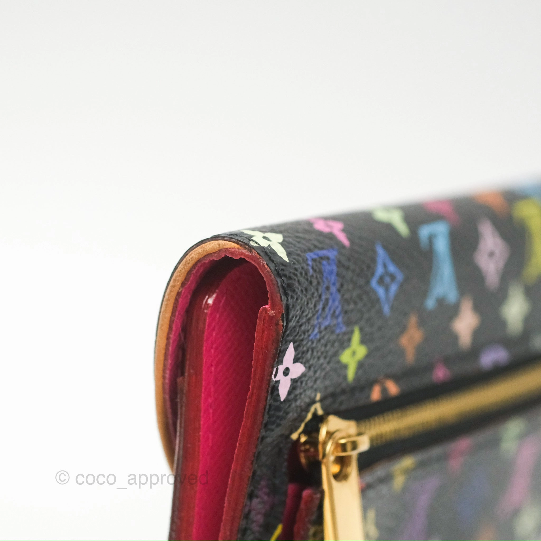 Louis Vuitton Multicolor Monogram Eugenie Wallet Canvas Black