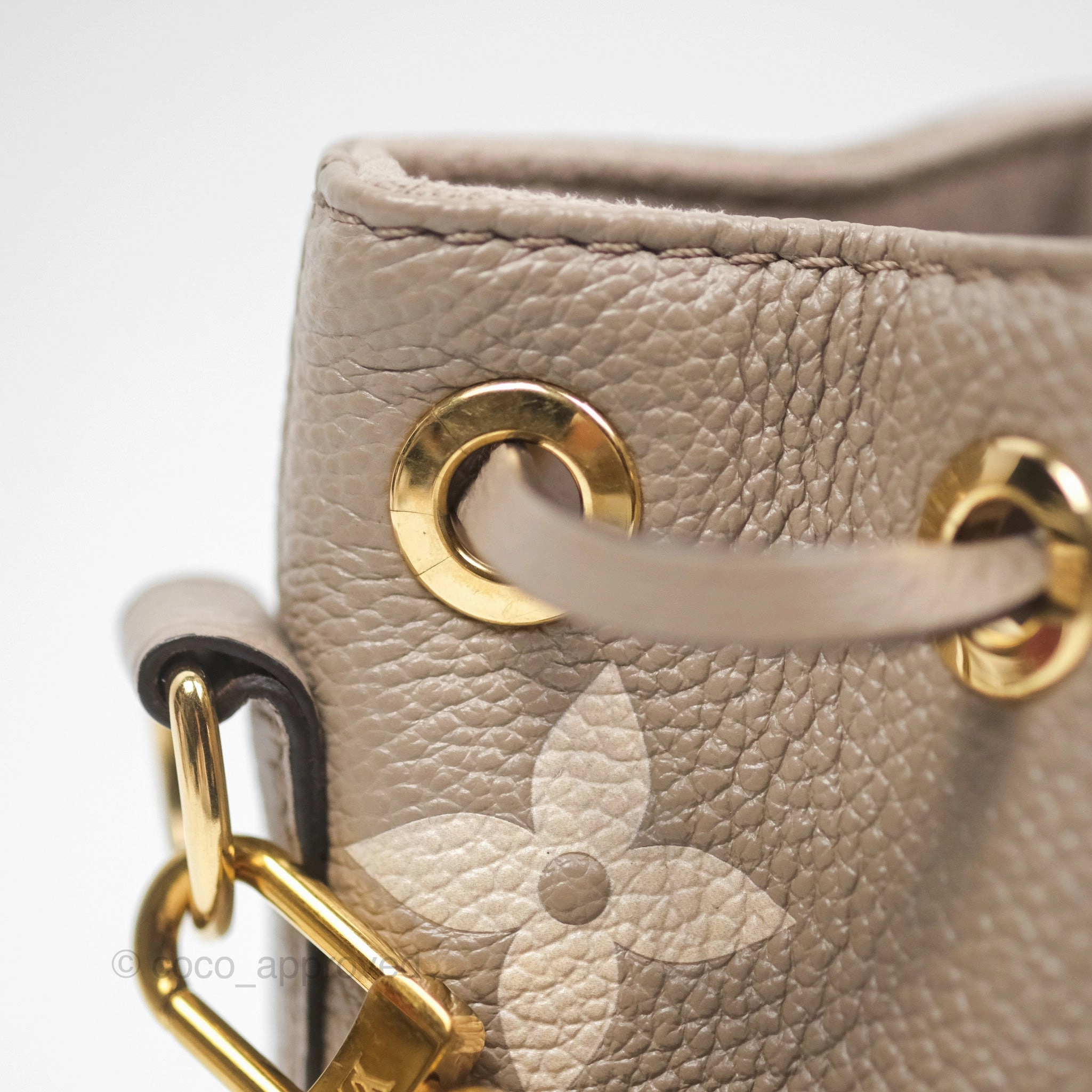 Louis Vuitton Nano Noe Monogram Dove/Cream Canvas