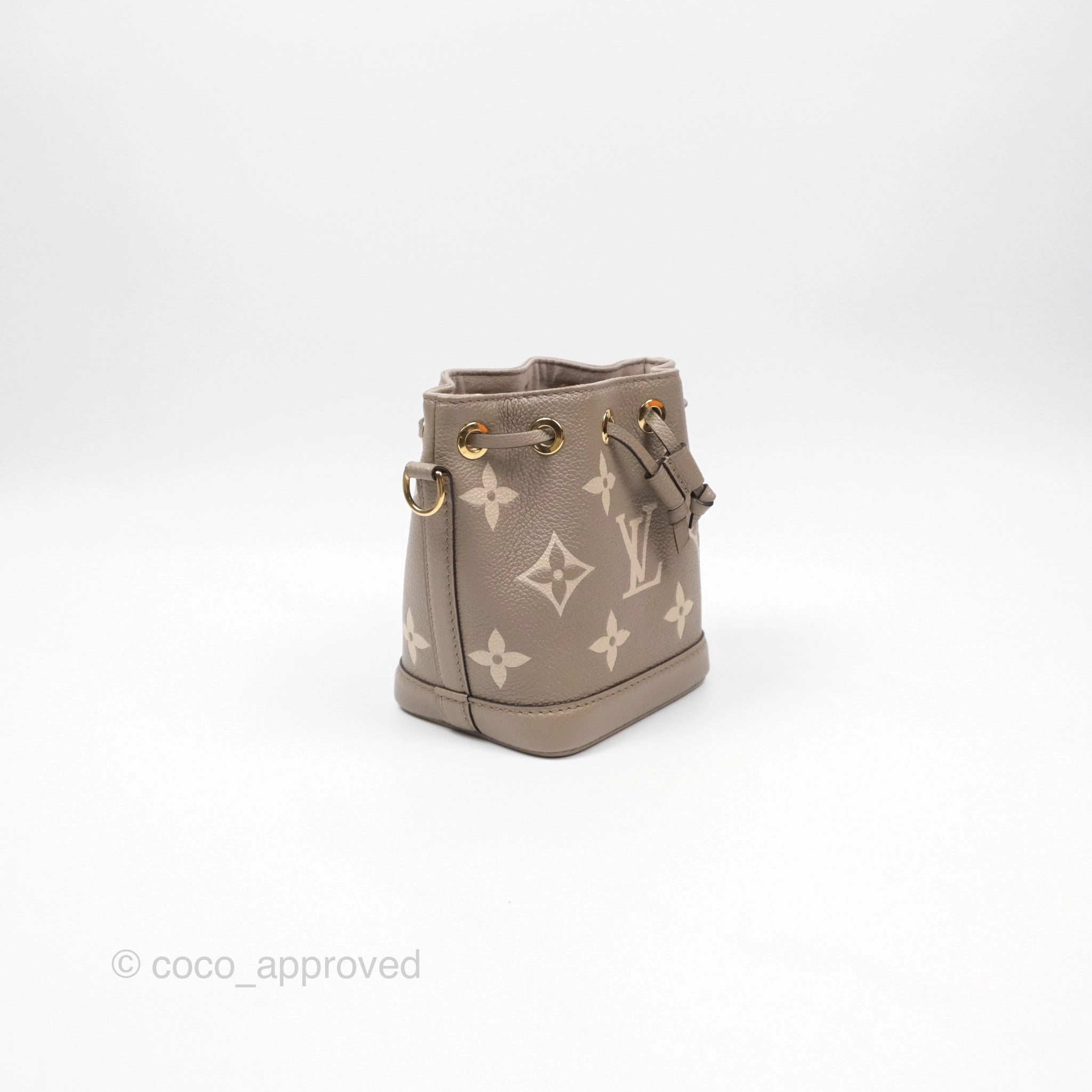 Louis Vuitton Nano Noe Monogram Dove/Cream Canvas