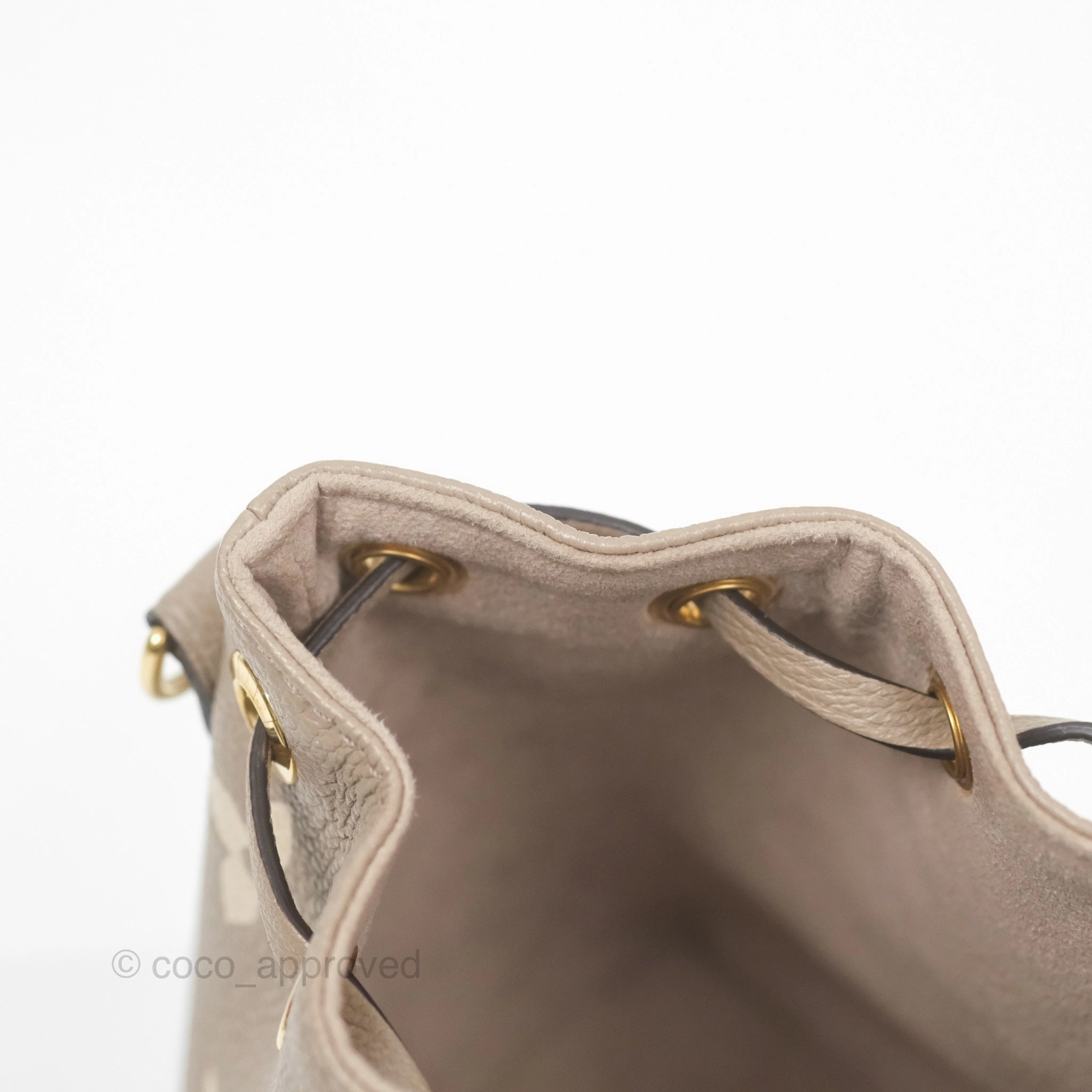 Louis Vuitton Nano Noe Monogram Dove/Cream Canvas