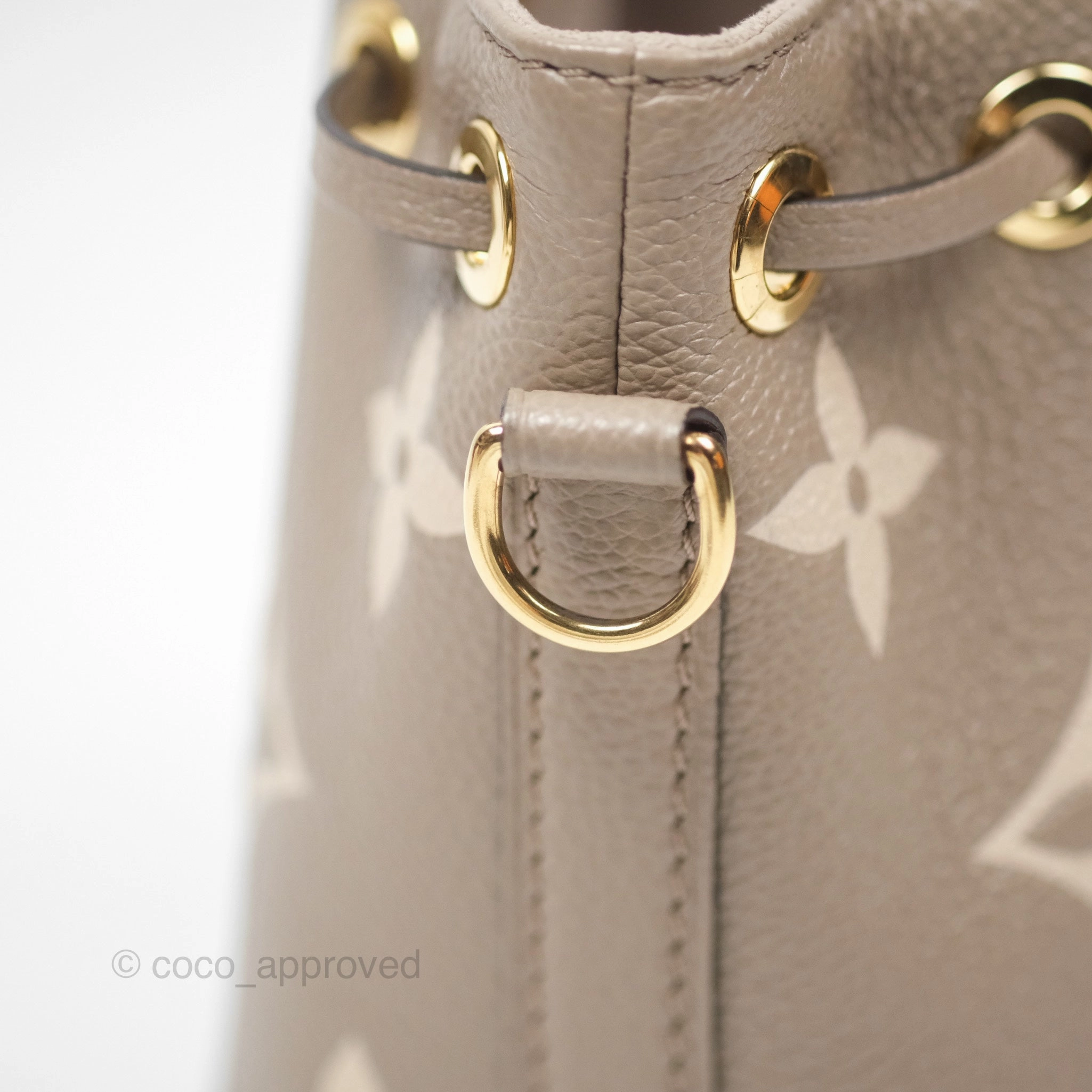 Louis Vuitton Nano Noe Monogram Dove/Cream Canvas