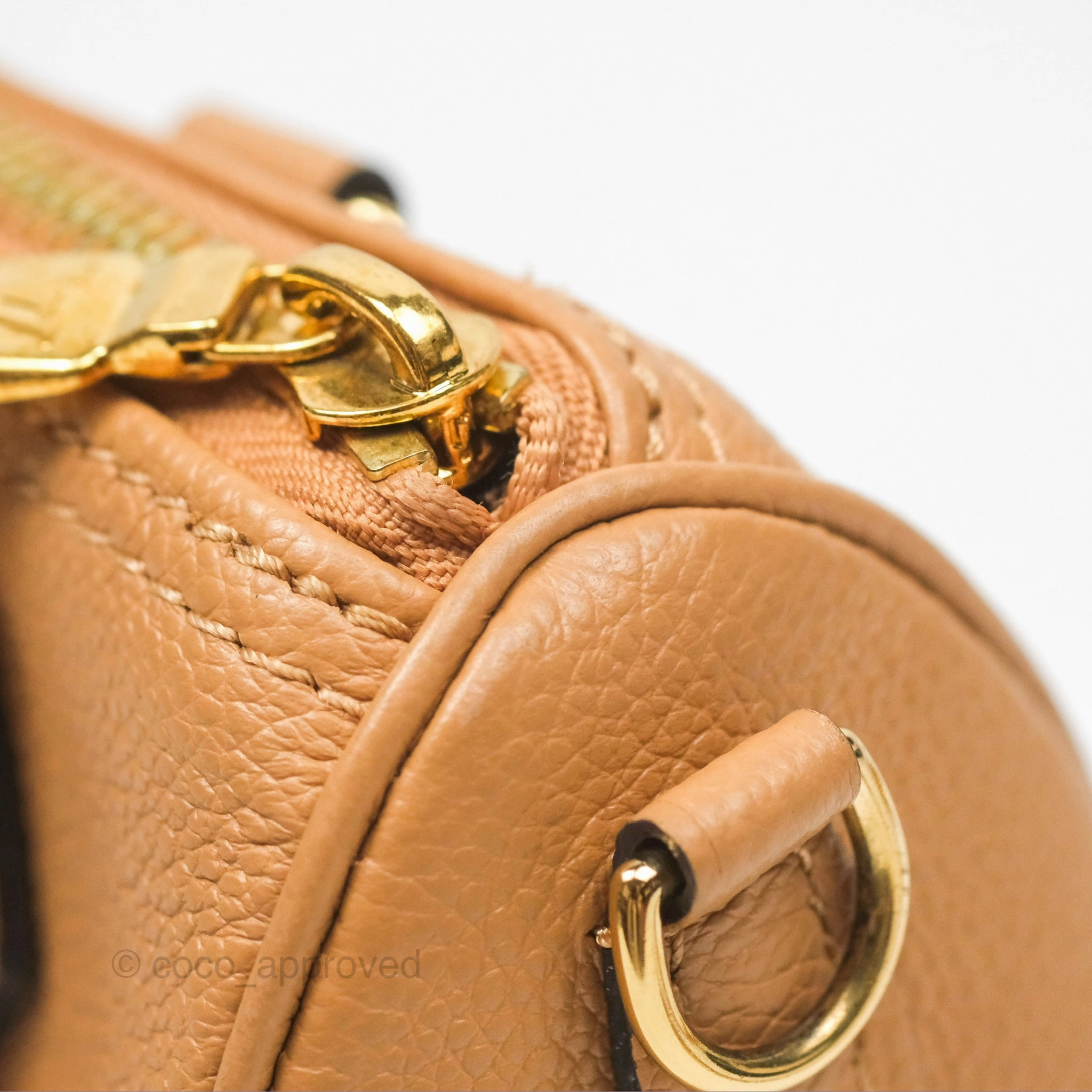Louis Vuitton Nano Speedy Monogram Arizona Creme