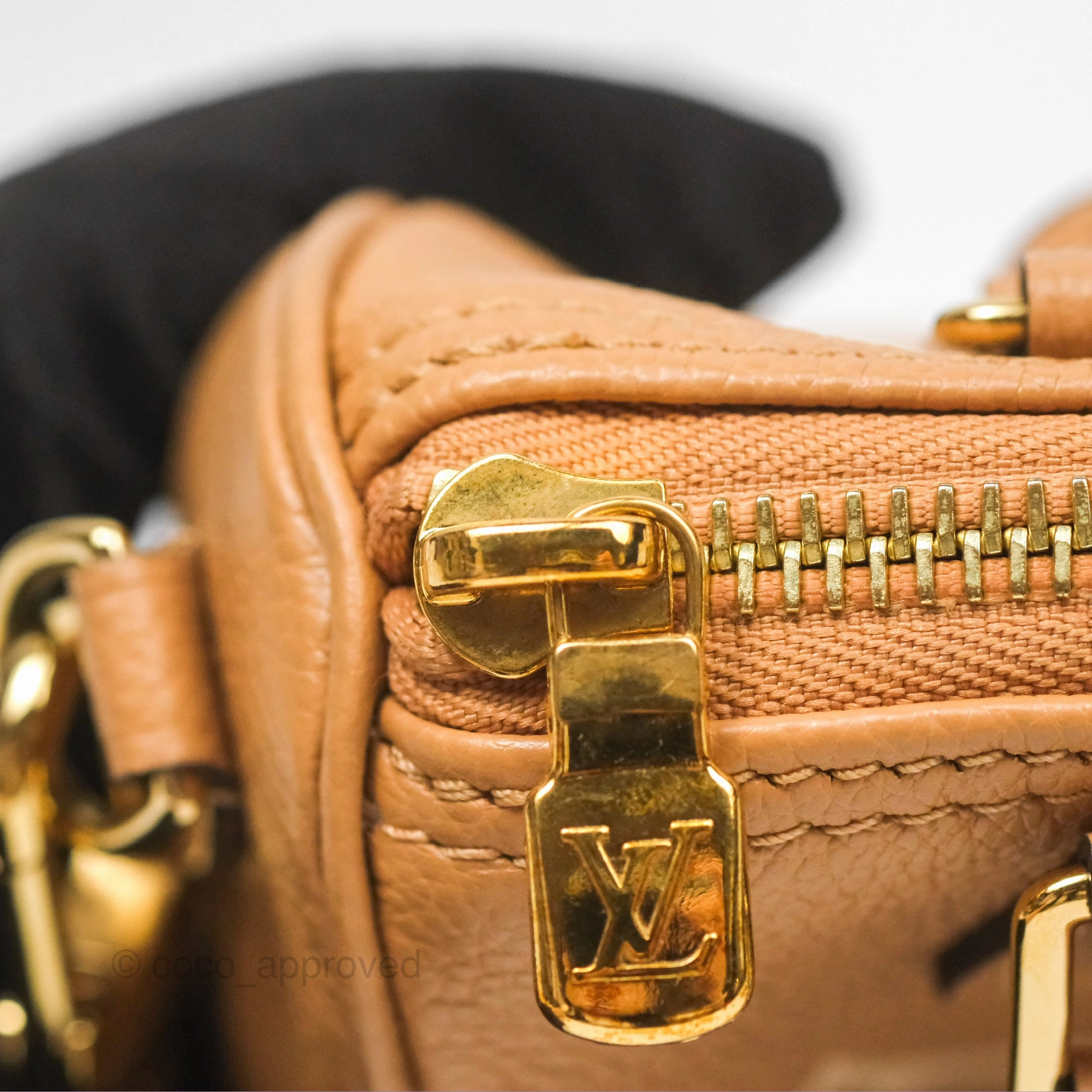 Louis Vuitton Nano Speedy Monogram Arizona Creme