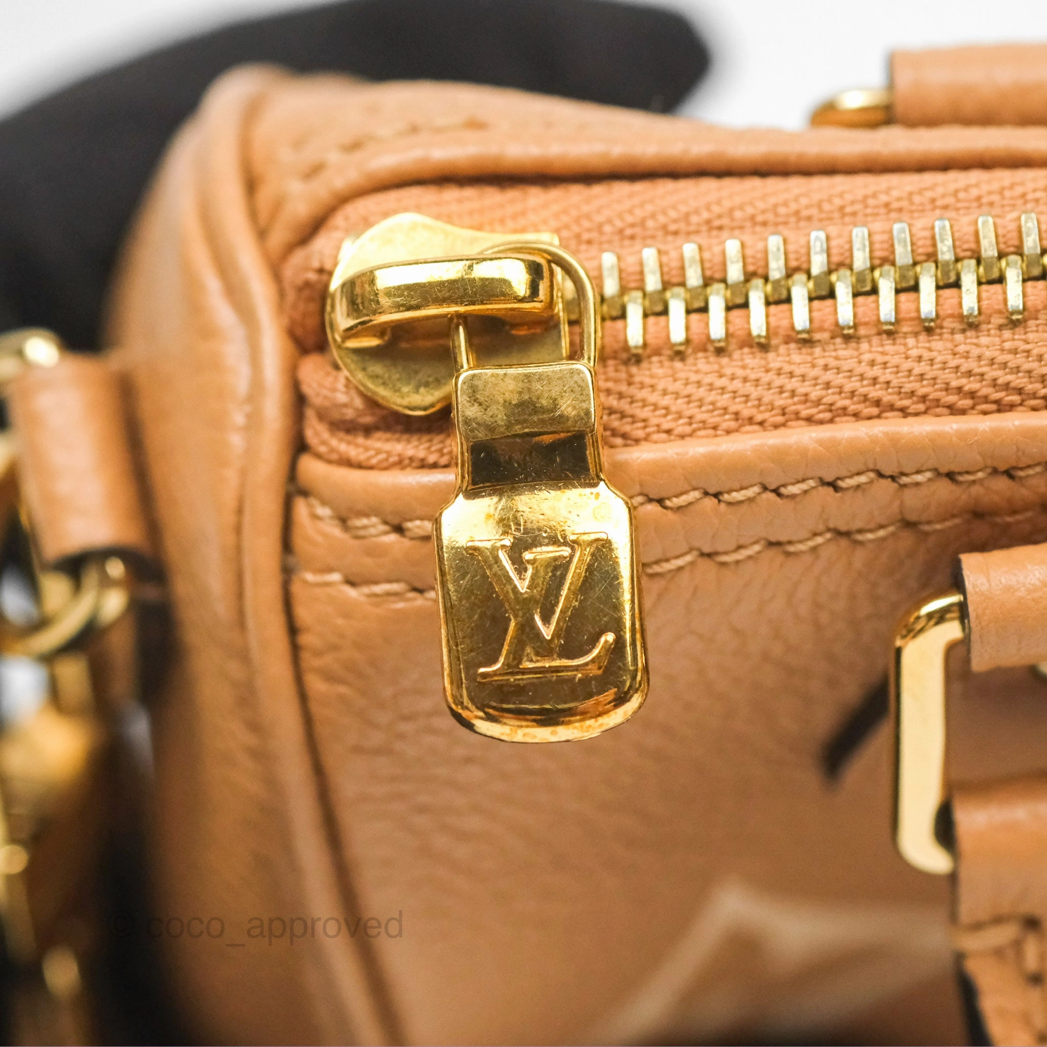 Louis Vuitton Nano Speedy Monogram Arizona Creme