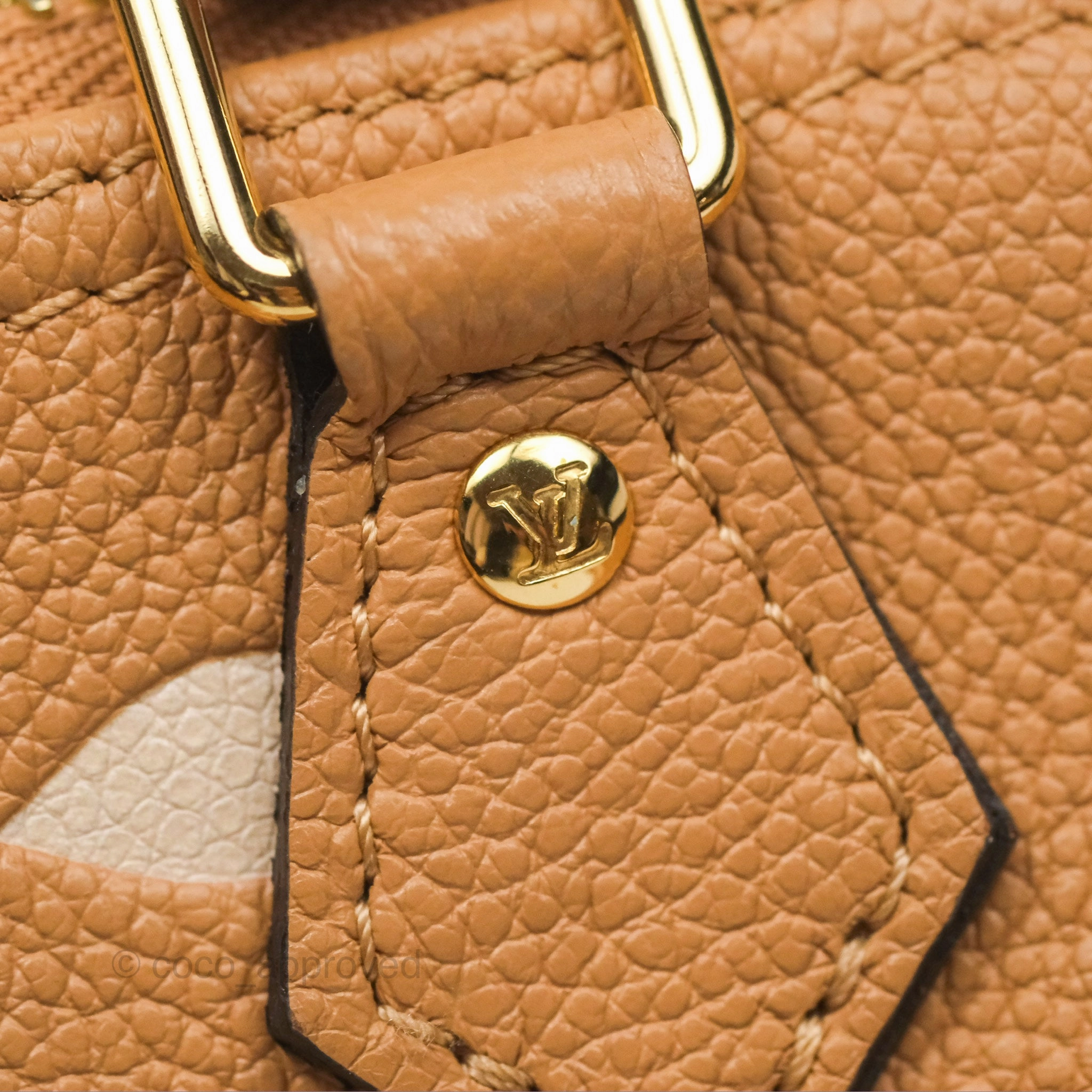 Louis Vuitton Nano Speedy Monogram Arizona Creme
