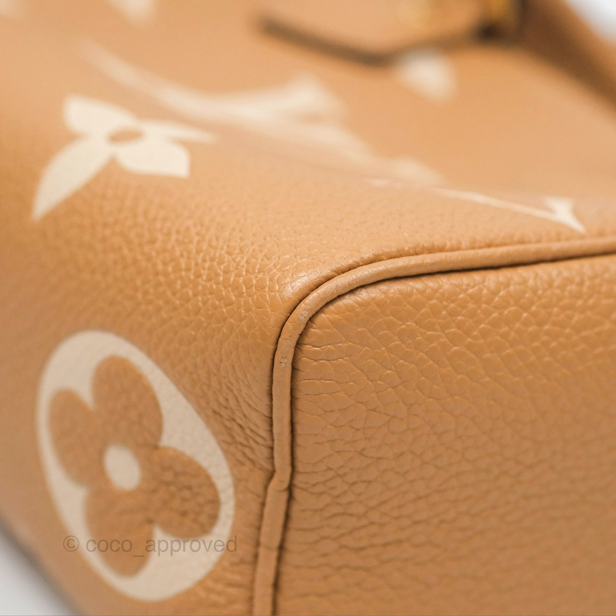 Louis Vuitton Nano Speedy Monogram Arizona Creme