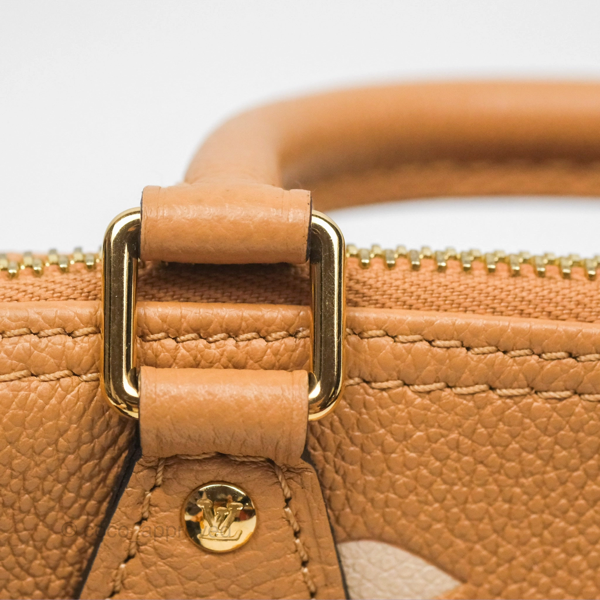 Louis Vuitton Nano Speedy Monogram Arizona Creme