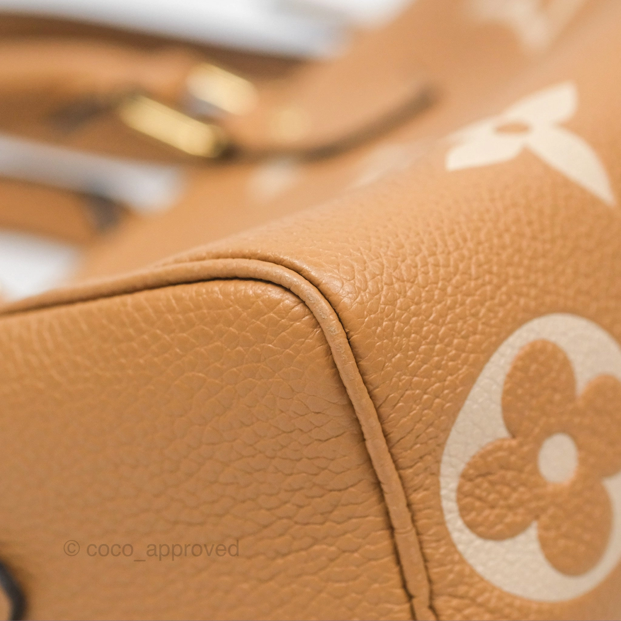 Louis Vuitton Nano Speedy Monogram Arizona Creme