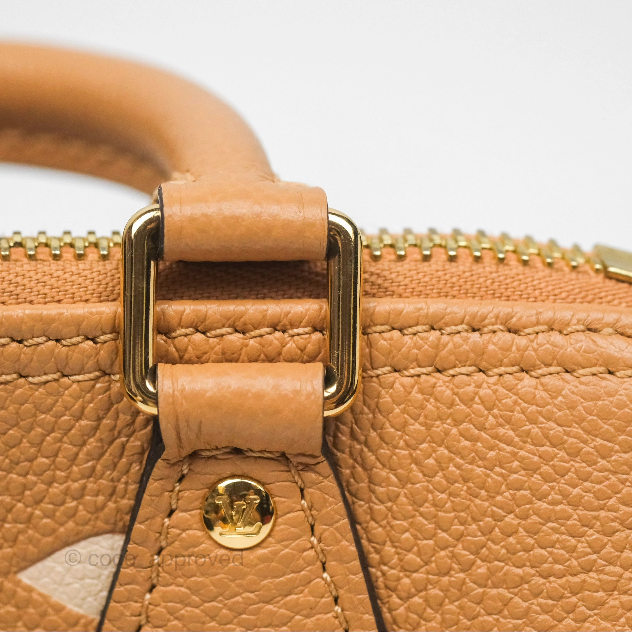 Louis Vuitton Nano Speedy Monogram Arizona Creme