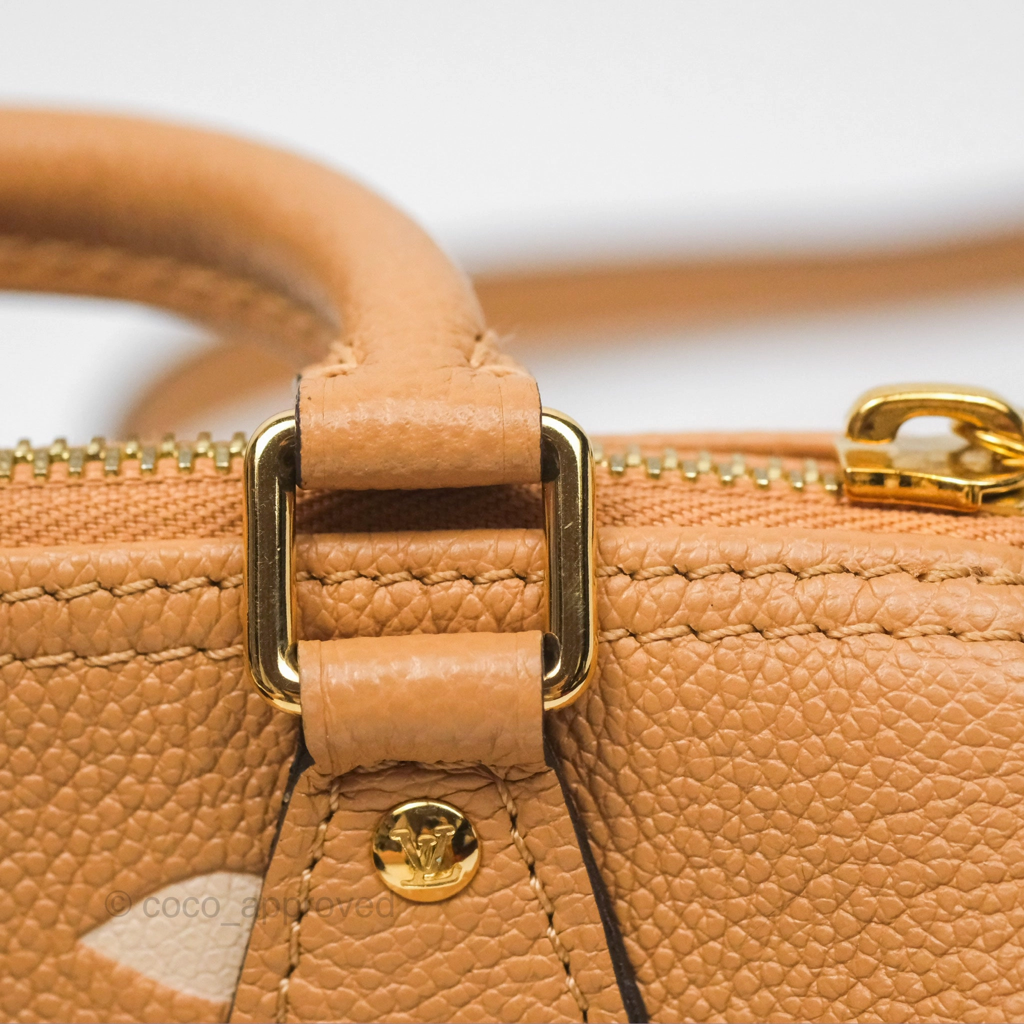 Louis Vuitton Nano Speedy Monogram Arizona Creme