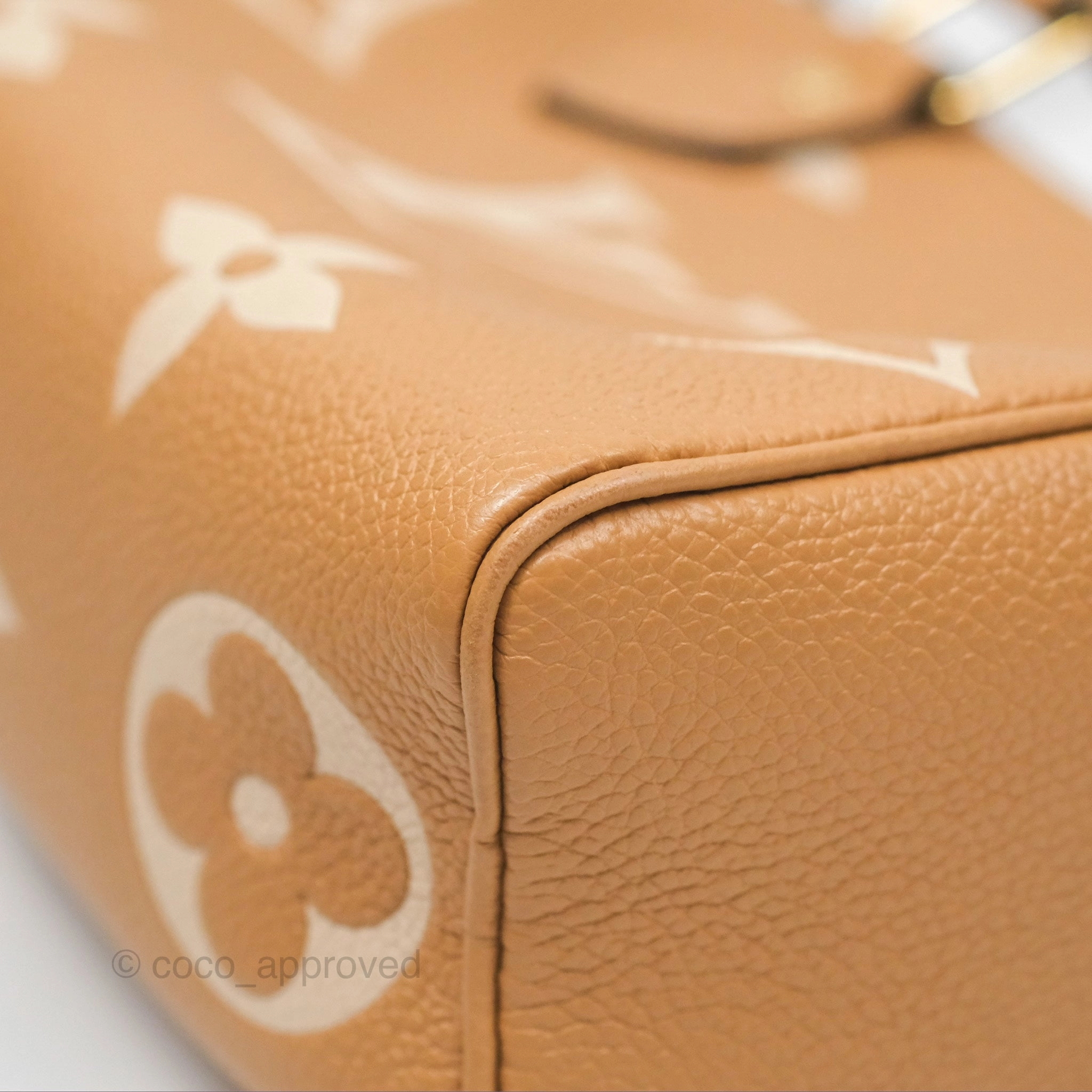 Louis Vuitton Nano Speedy Monogram Arizona Creme