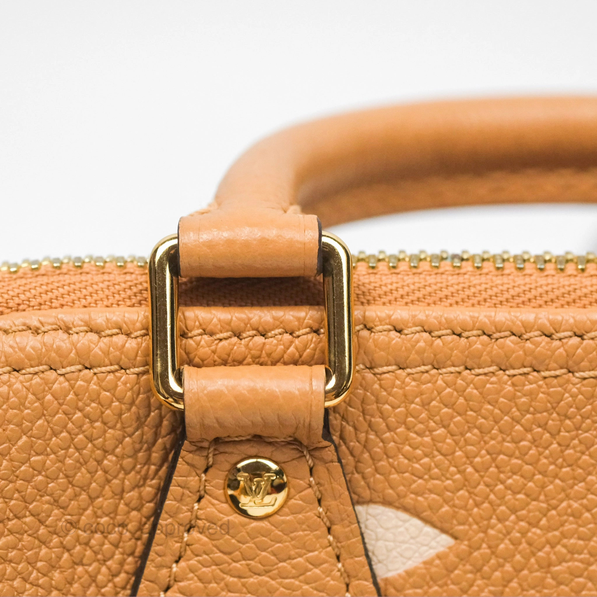Louis Vuitton Nano Speedy Monogram Arizona Creme