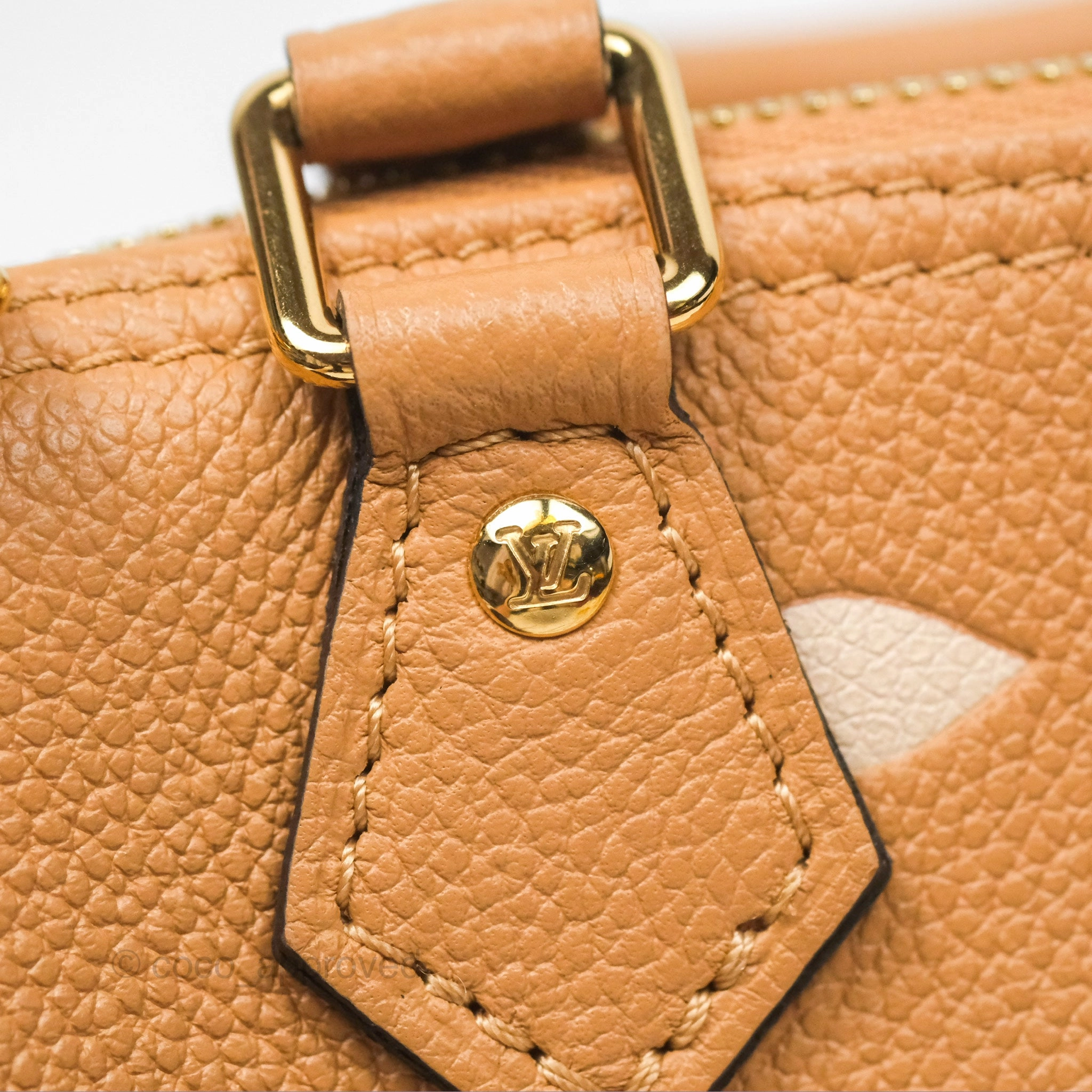 Louis Vuitton Nano Speedy Monogram Arizona Creme
