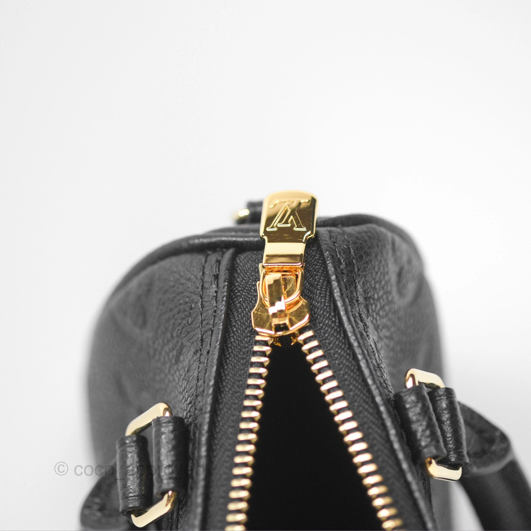 Louis Vuitton Nano Speedy Monogram Empreinte Black