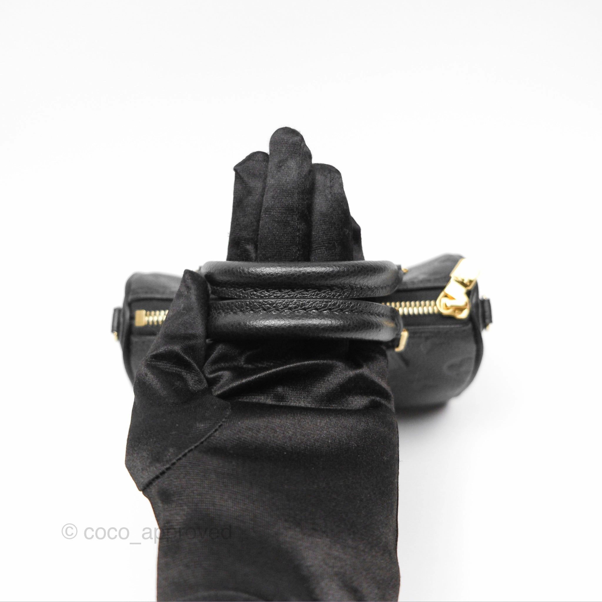 Louis Vuitton Nano Speedy Monogram Empreinte Black