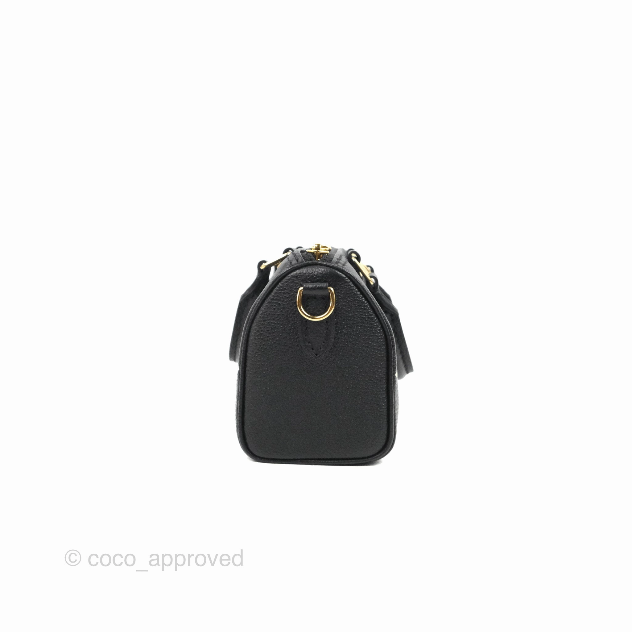 Louis Vuitton Nano Speedy Monogram Empreinte Black