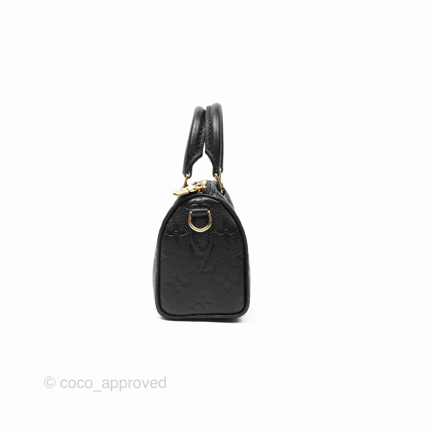 Louis Vuitton Nano Speedy Monogram Empreinte Black