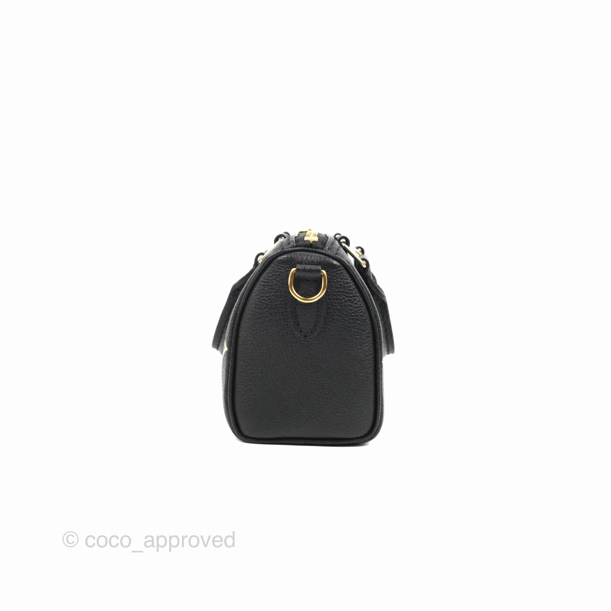 Louis Vuitton Nano Speedy Monogram Empreinte Black