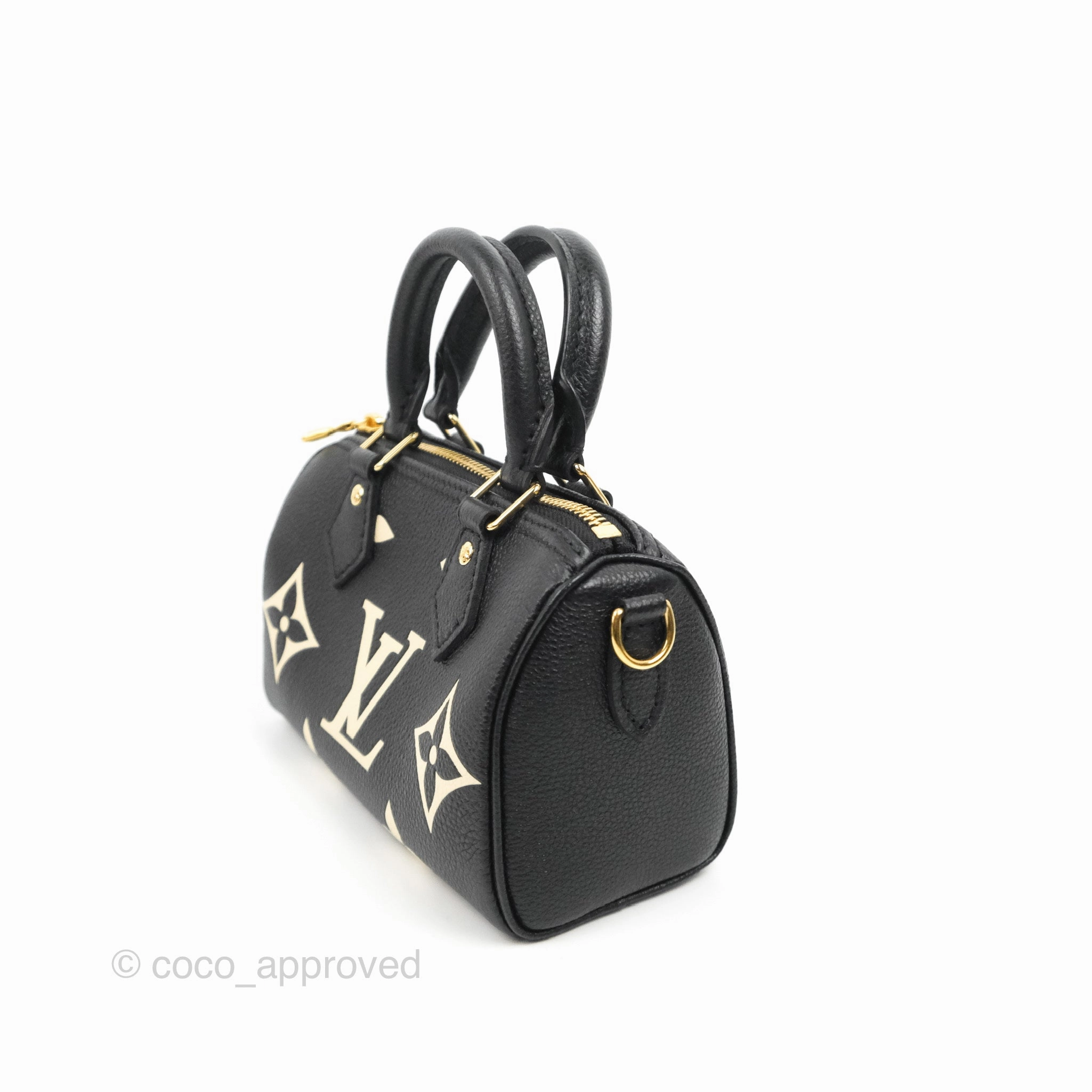 Louis Vuitton Nano Speedy Monogram Empreinte Black