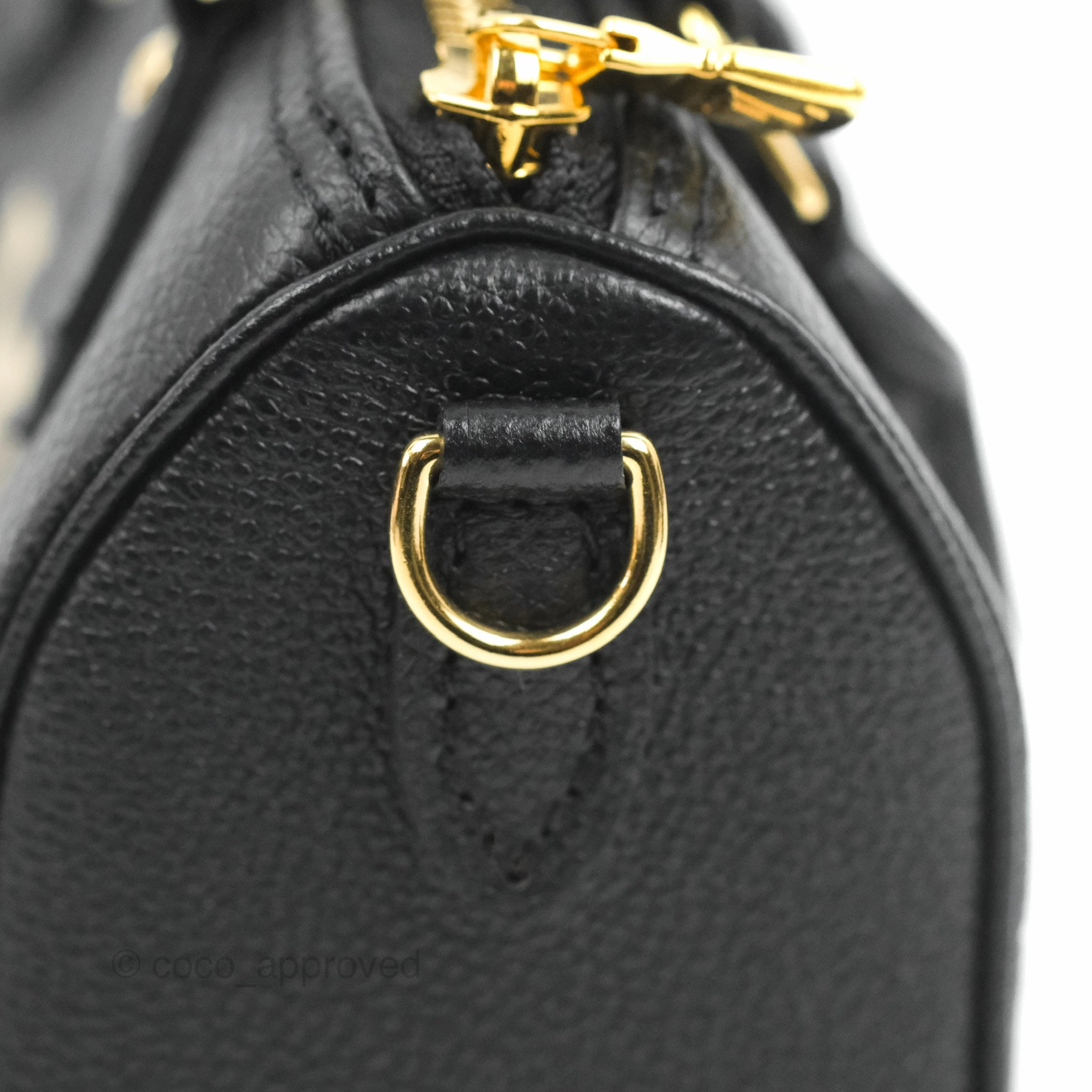 Louis Vuitton Nano Speedy Monogram Empreinte Black