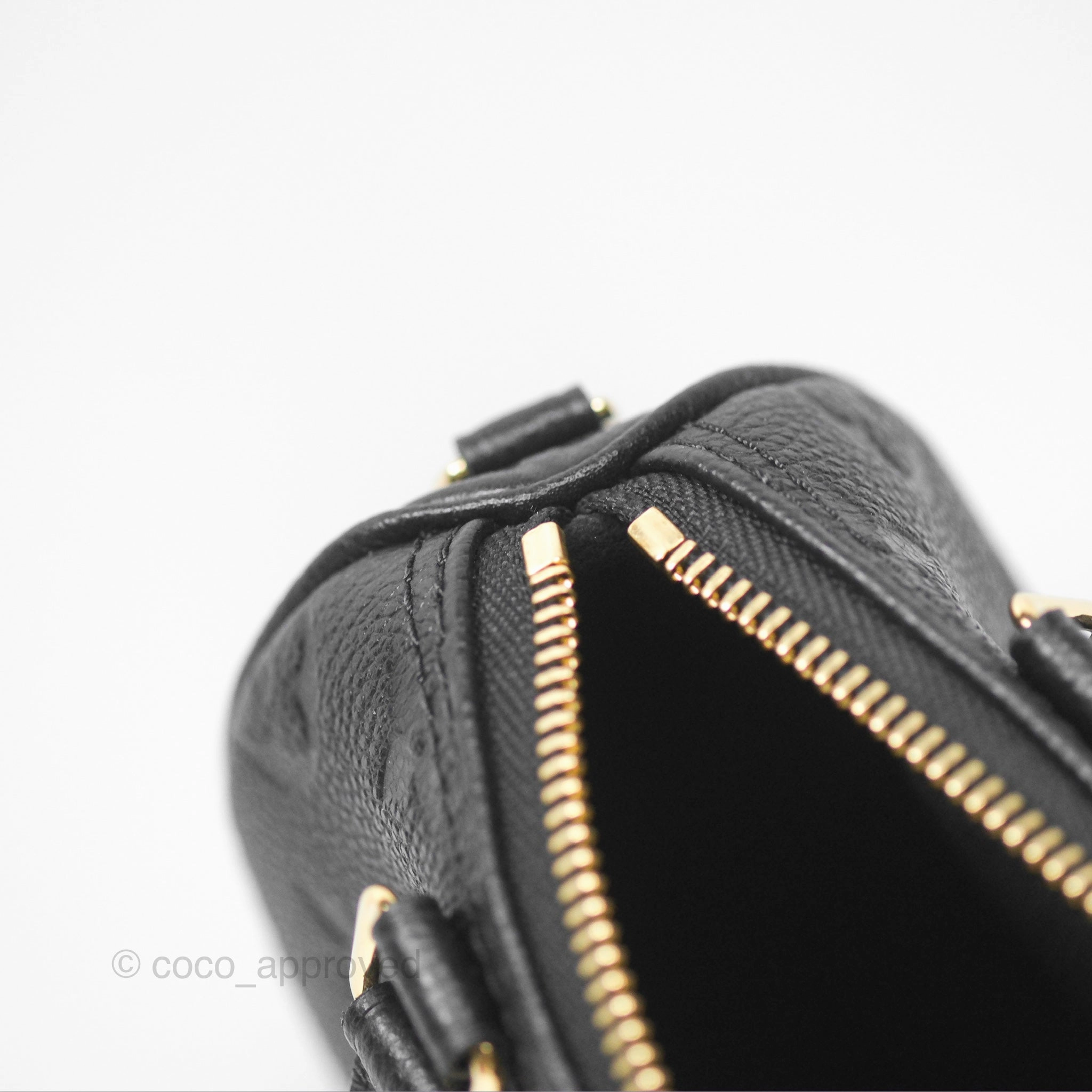 Louis Vuitton Nano Speedy Monogram Empreinte Black