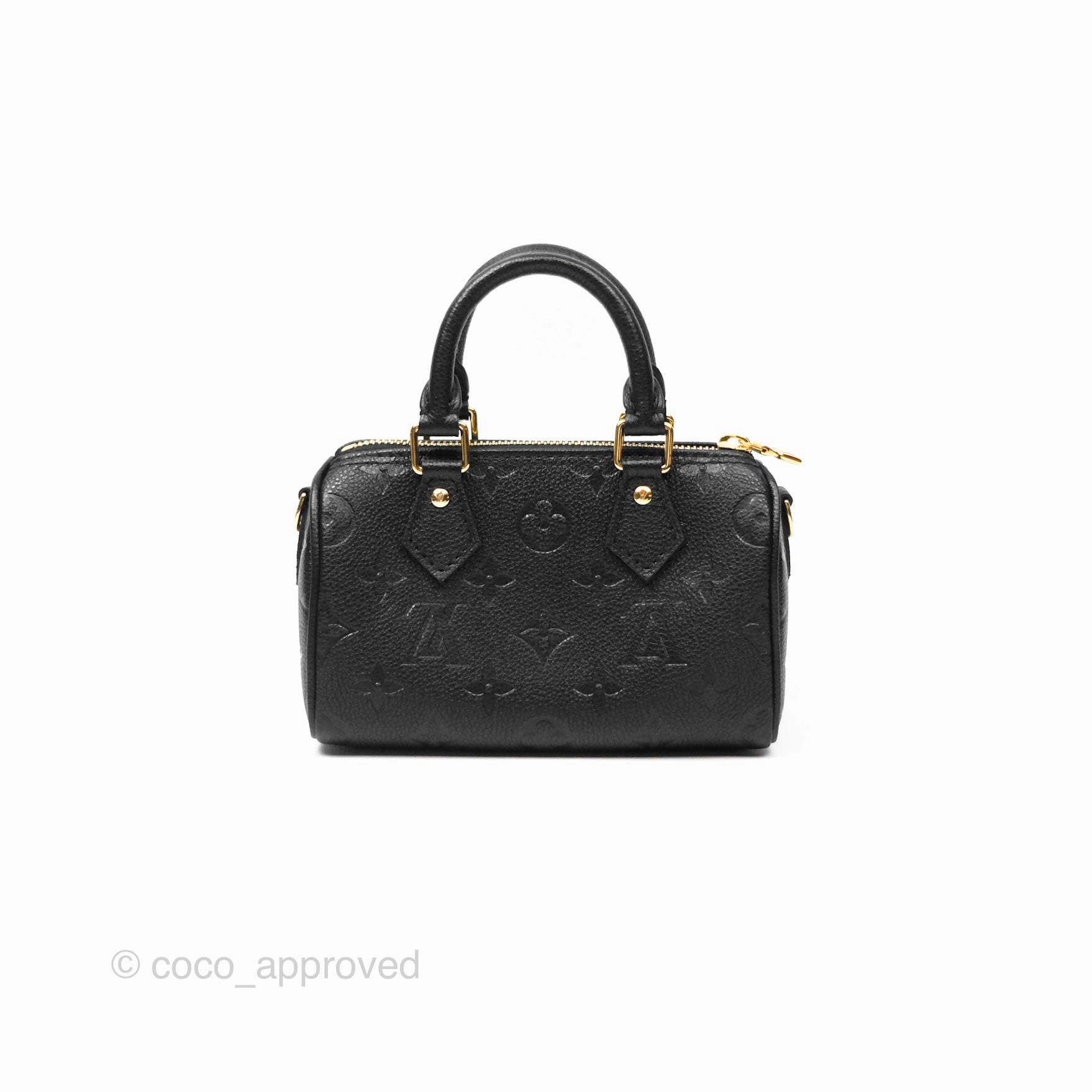 Louis Vuitton Nano Speedy Monogram Empreinte Black