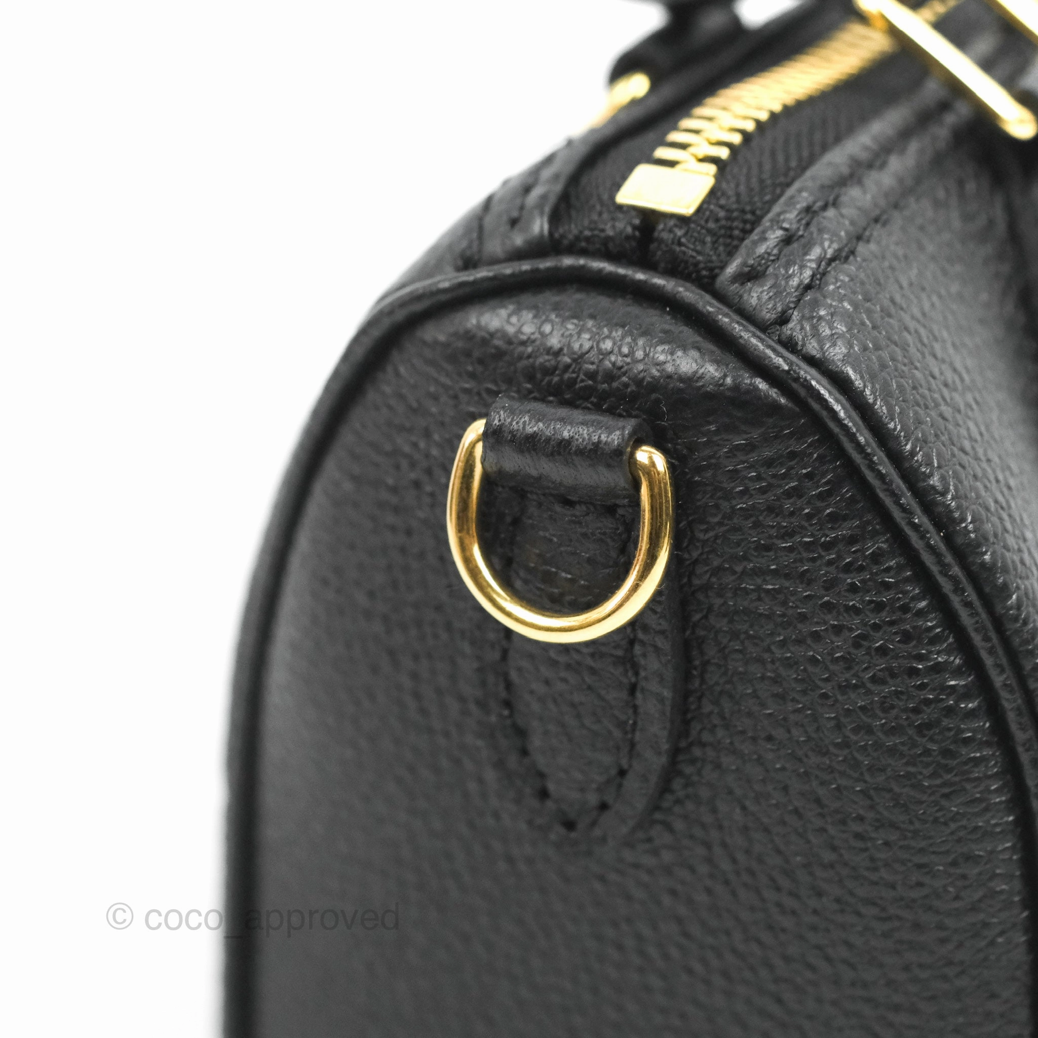Louis Vuitton Nano Speedy Monogram Empreinte Black