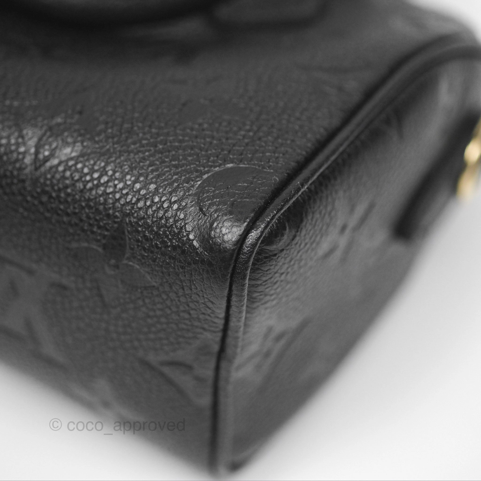 Louis Vuitton Nano Speedy Monogram Empreinte Black
