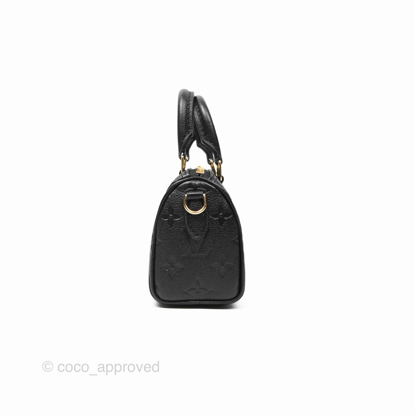 Louis Vuitton Nano Speedy Monogram Empreinte Black