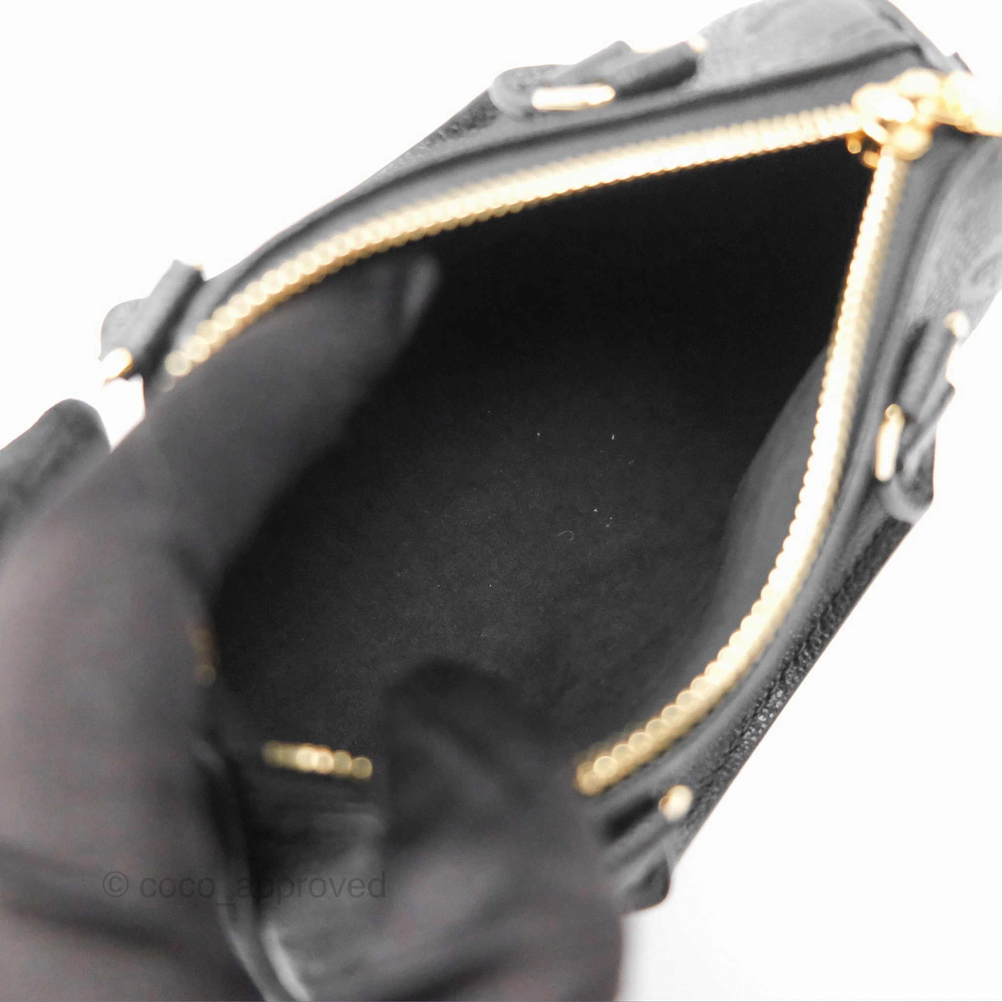 Louis Vuitton Nano Speedy Monogram Empreinte Black
