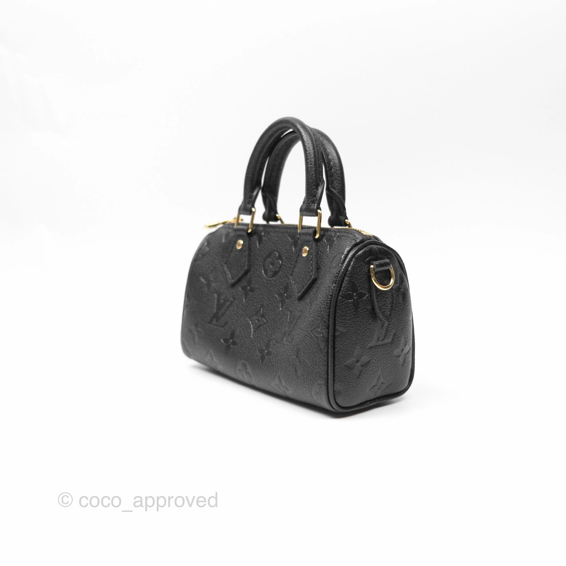 Louis Vuitton Nano Speedy Monogram Empreinte Black