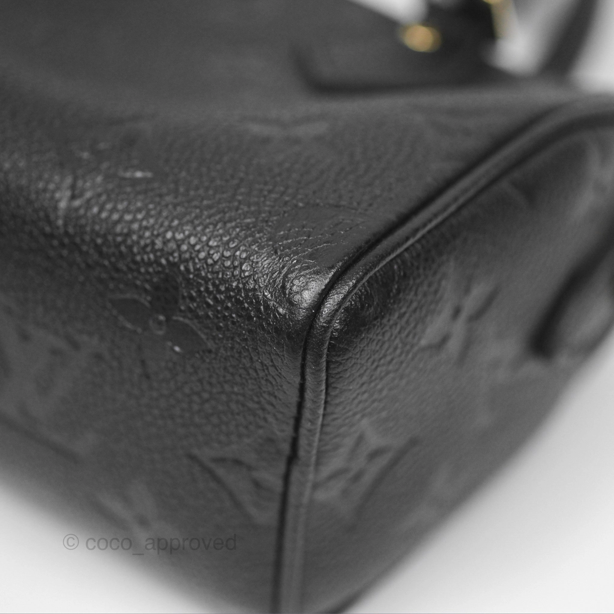 Louis Vuitton Nano Speedy Monogram Empreinte Black