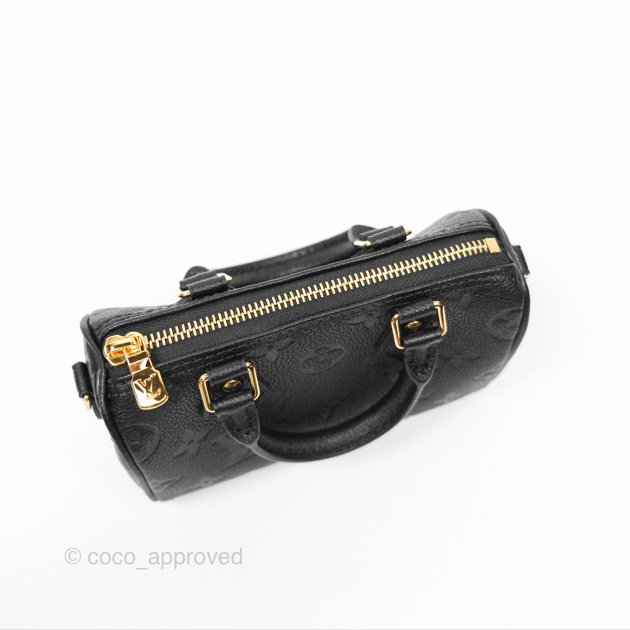Louis Vuitton Nano Speedy Monogram Empreinte Black