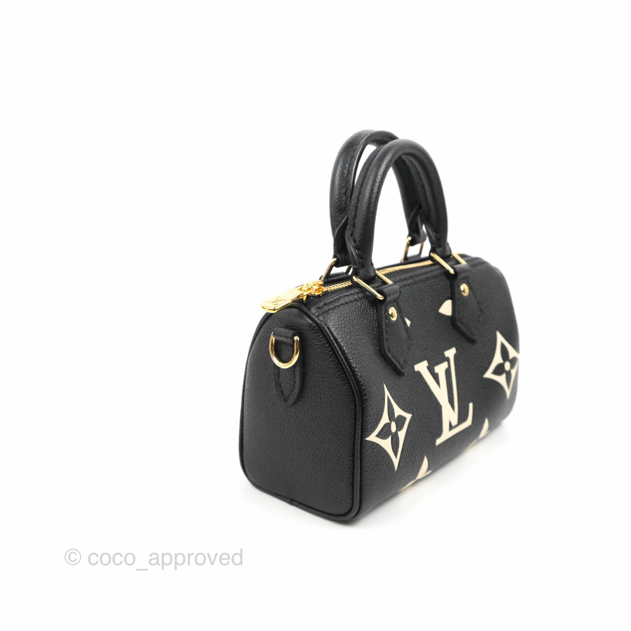 Louis Vuitton Nano Speedy Monogram Empreinte Black