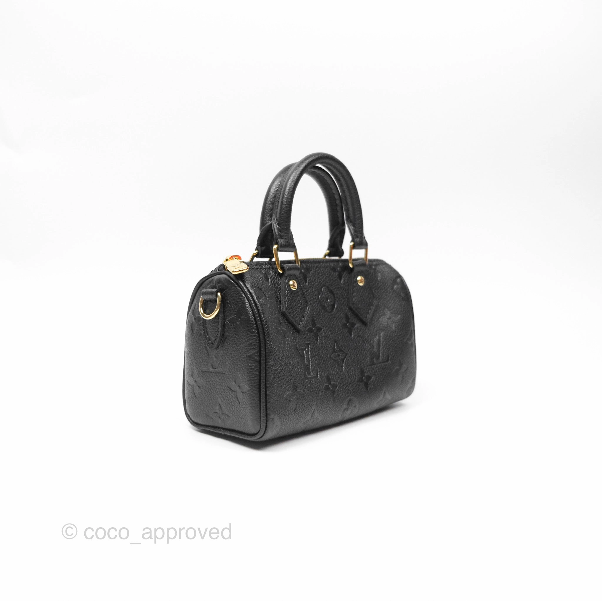 Louis Vuitton Nano Speedy Monogram Empreinte Black
