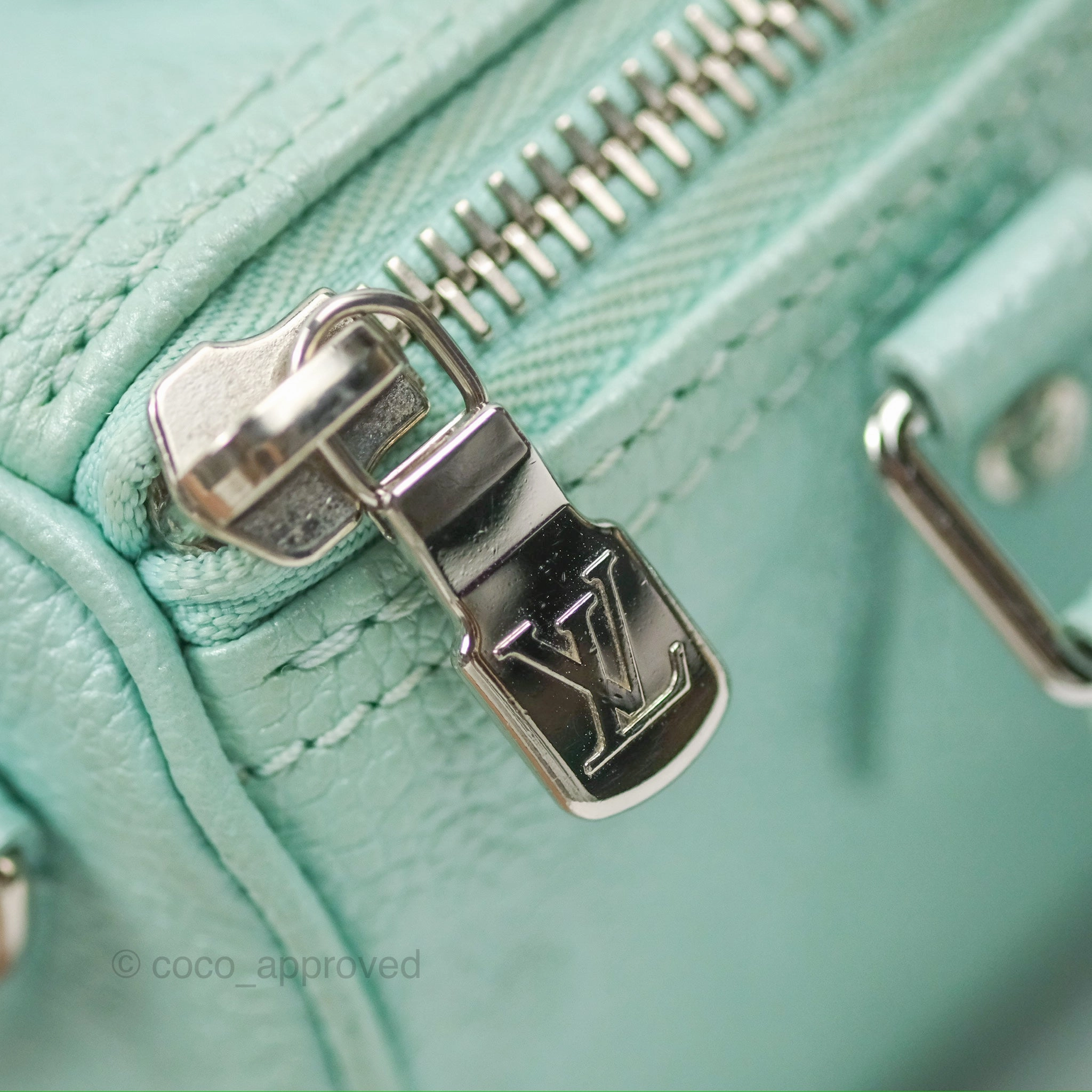 Louis Vuitton Nano Speedy Monogram Empreinte Pearly Lagoon Blue