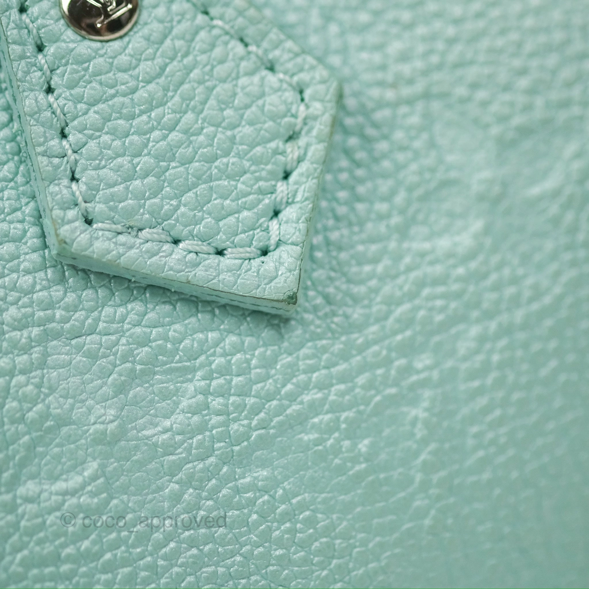 Louis Vuitton Nano Speedy Monogram Empreinte Pearly Lagoon Blue