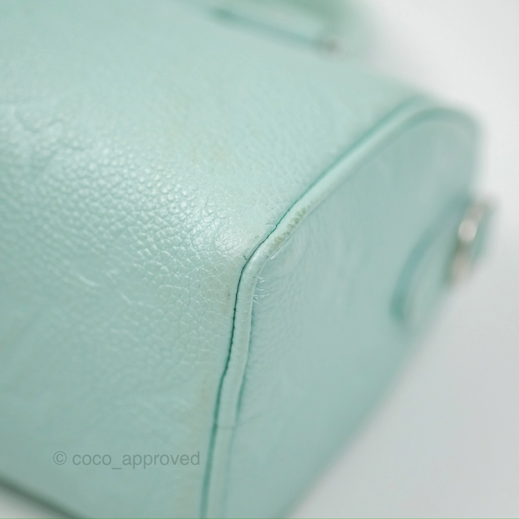 Louis Vuitton Nano Speedy Monogram Empreinte Pearly Lagoon Blue