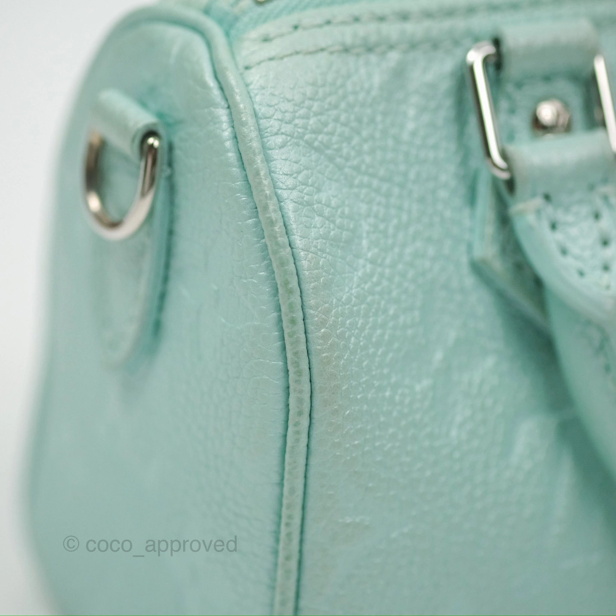 Louis Vuitton Nano Speedy Monogram Empreinte Pearly Lagoon Blue