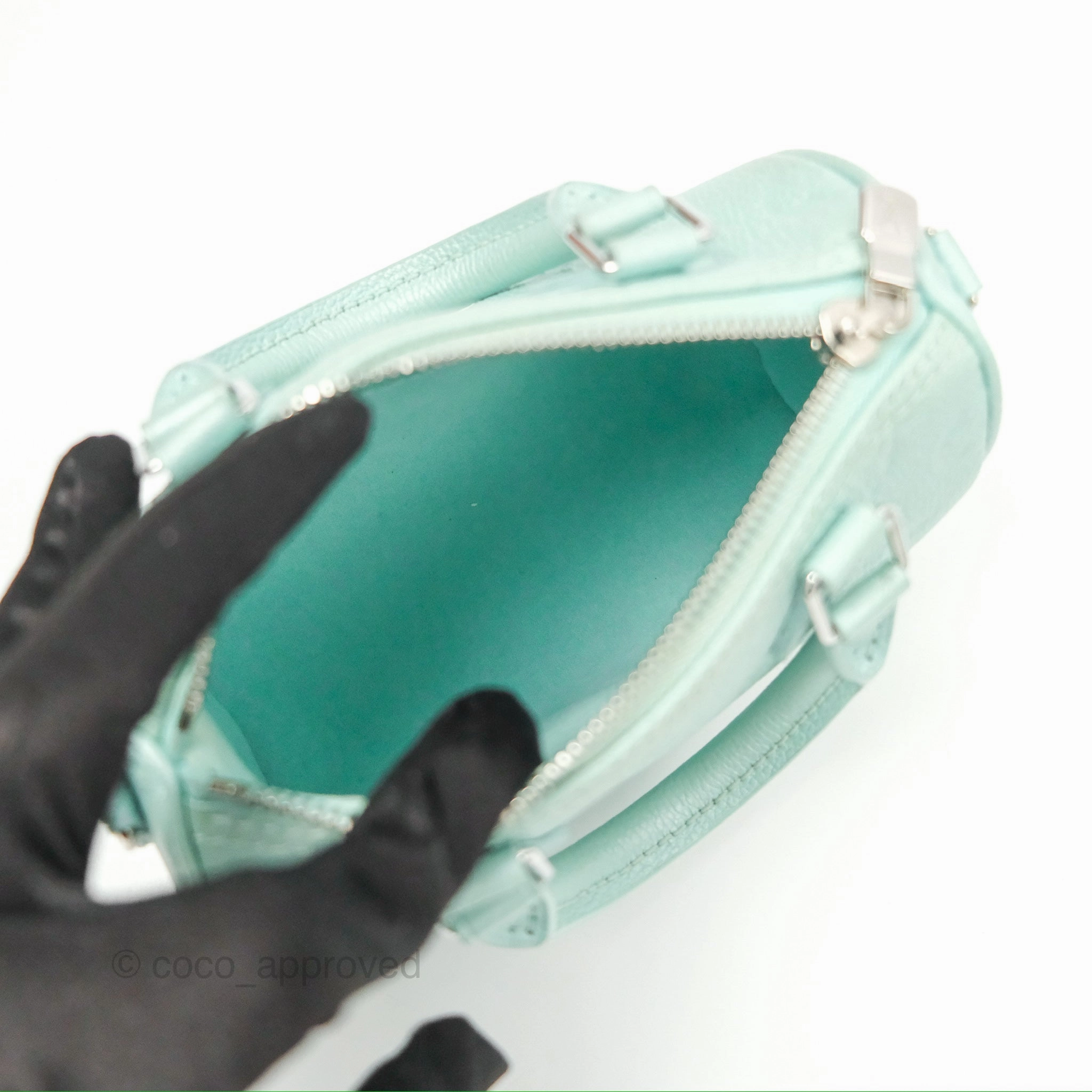 Louis Vuitton Nano Speedy Monogram Empreinte Pearly Lagoon Blue
