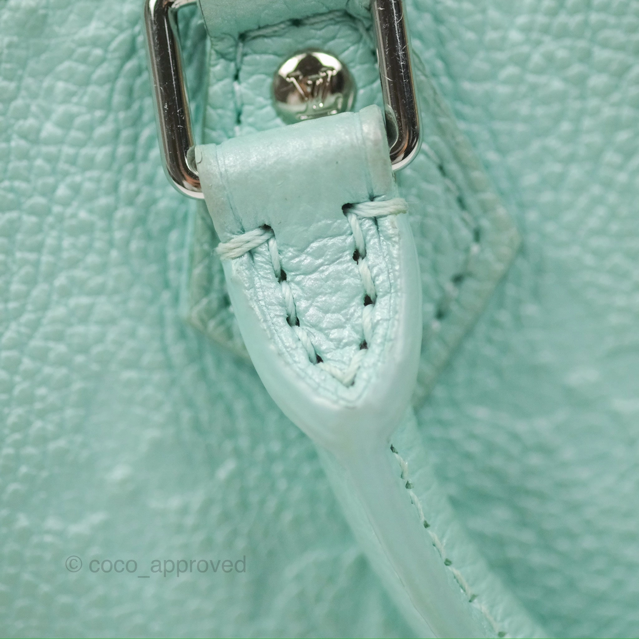 Louis Vuitton Nano Speedy Monogram Empreinte Pearly Lagoon Blue