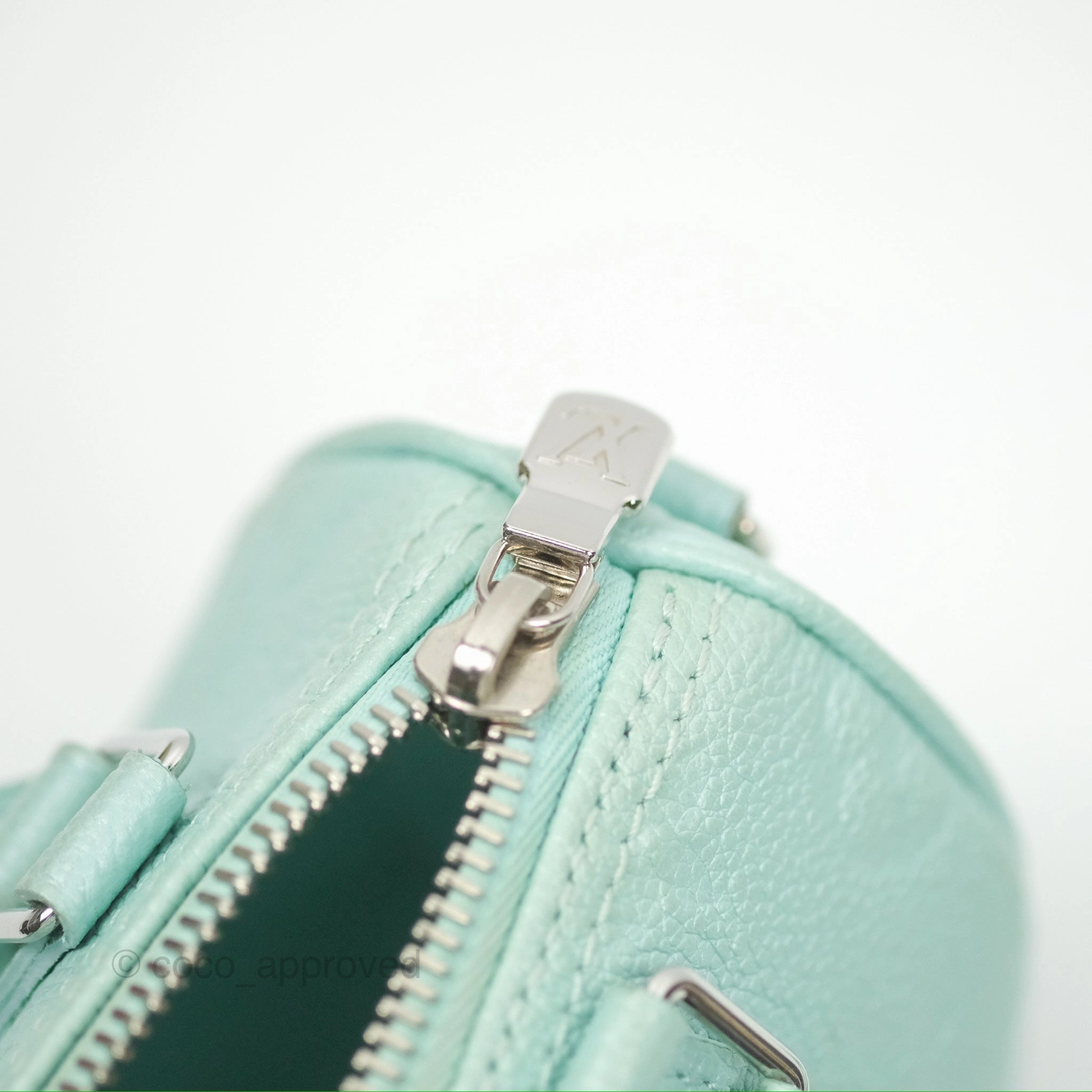 Louis Vuitton Nano Speedy Monogram Empreinte Pearly Lagoon Blue