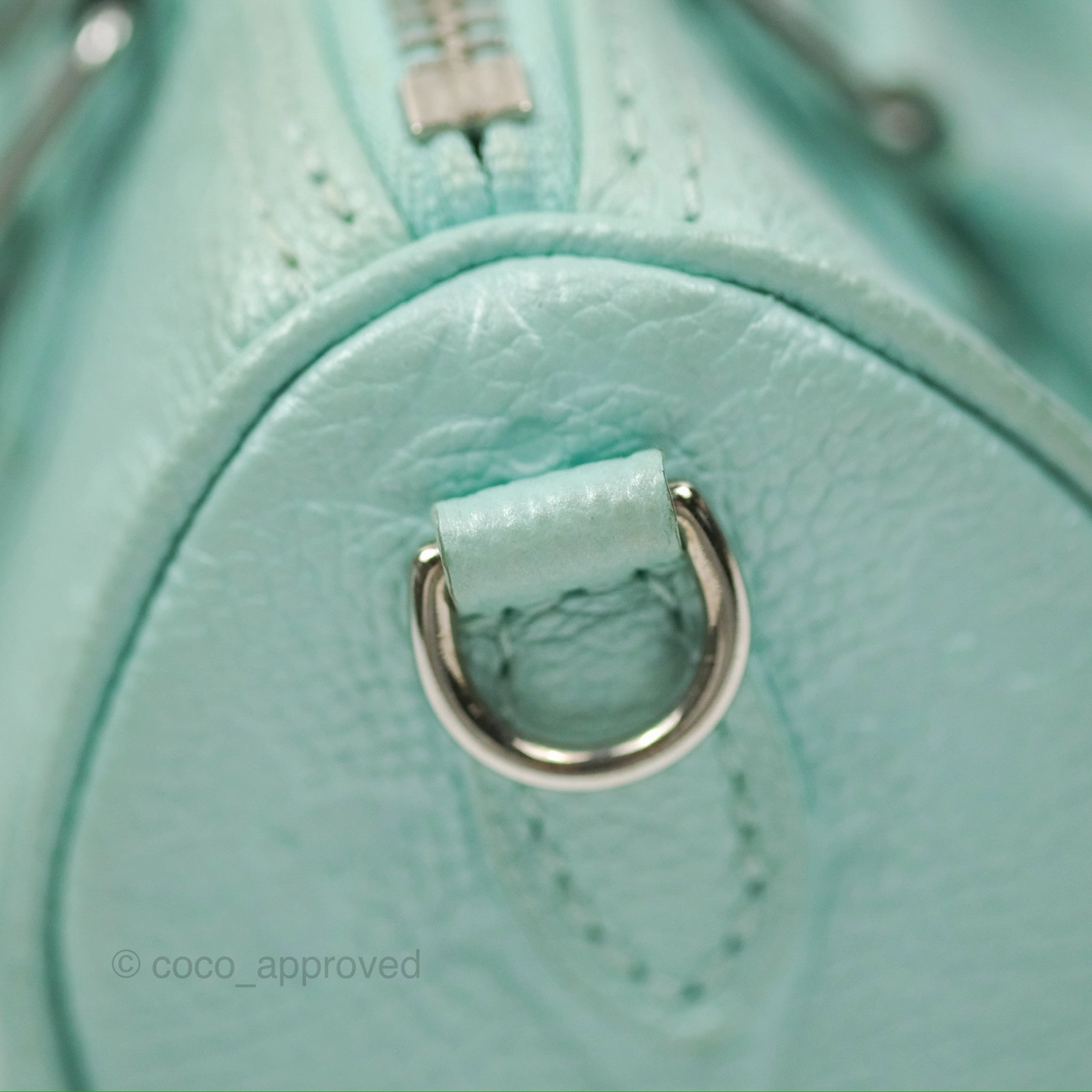 Louis Vuitton Nano Speedy Monogram Empreinte Pearly Lagoon Blue