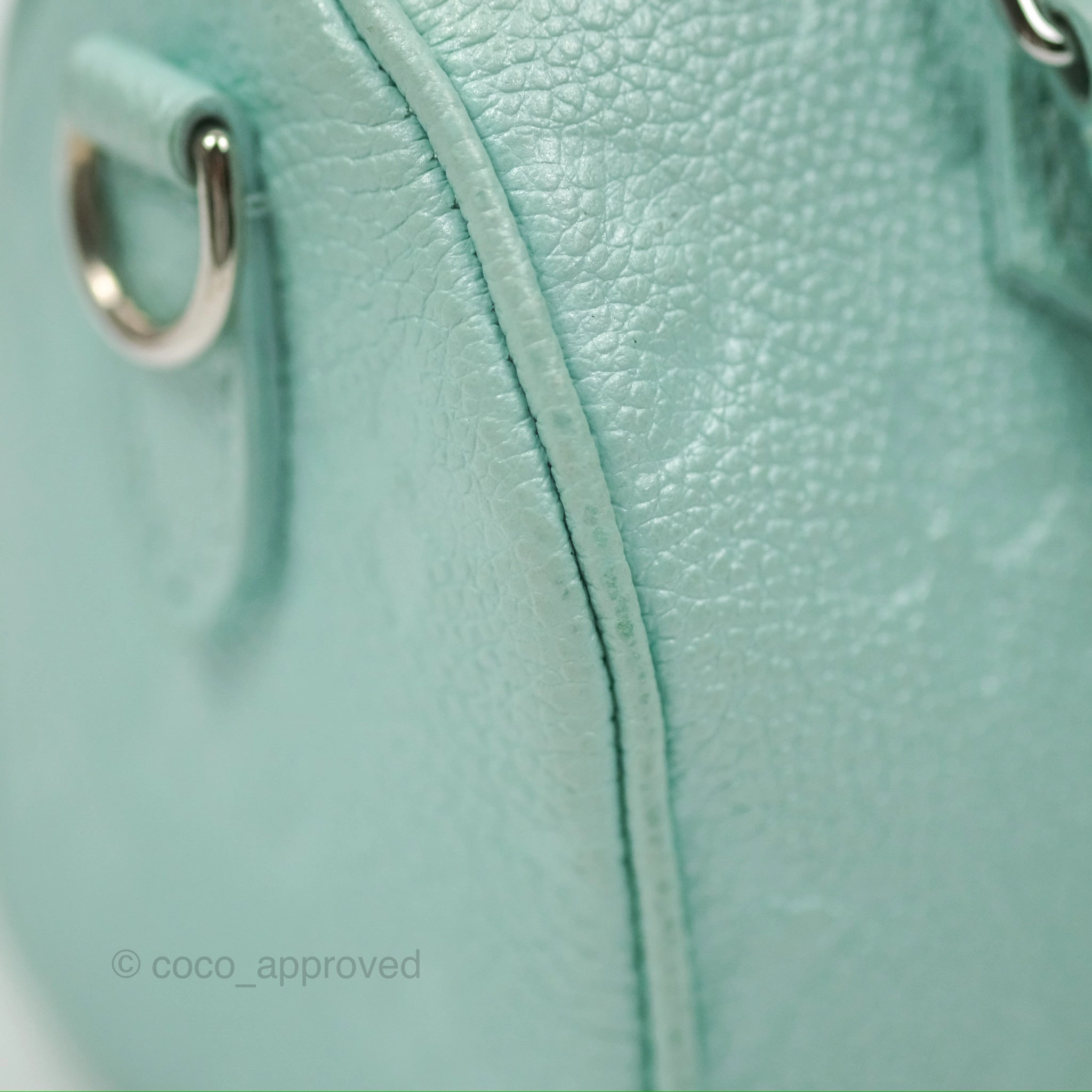 Louis Vuitton Nano Speedy Monogram Empreinte Pearly Lagoon Blue